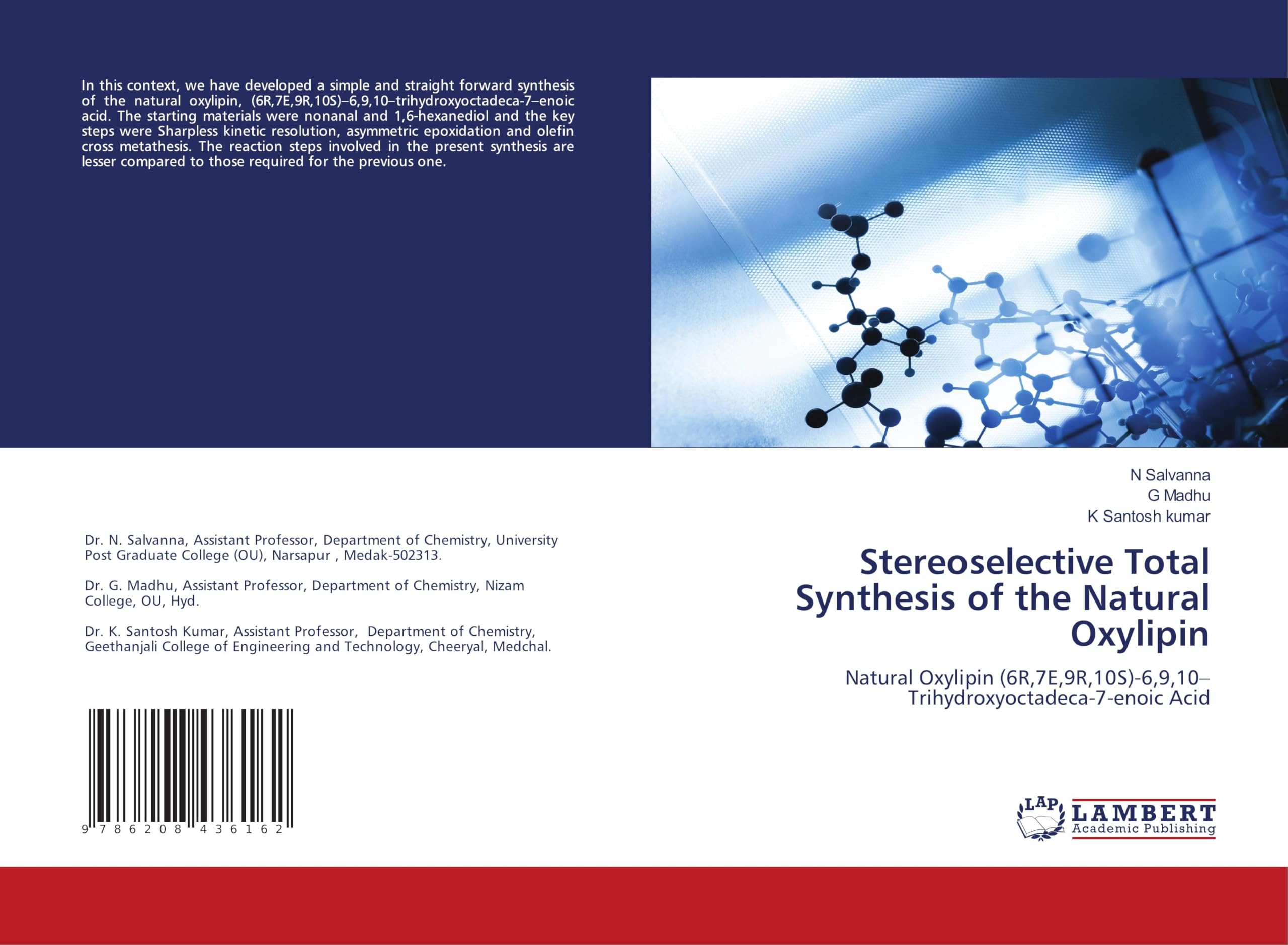Stereoselective Total Synthesis of the Natural Oxylipin Natural Sciences
