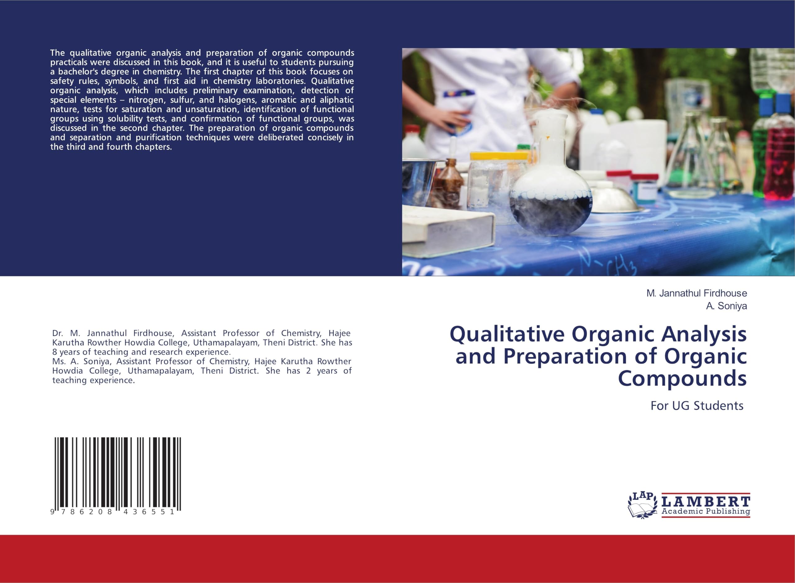 Qualitative Organic Analysis and Preparation of Organic Compounds Natural Sciences