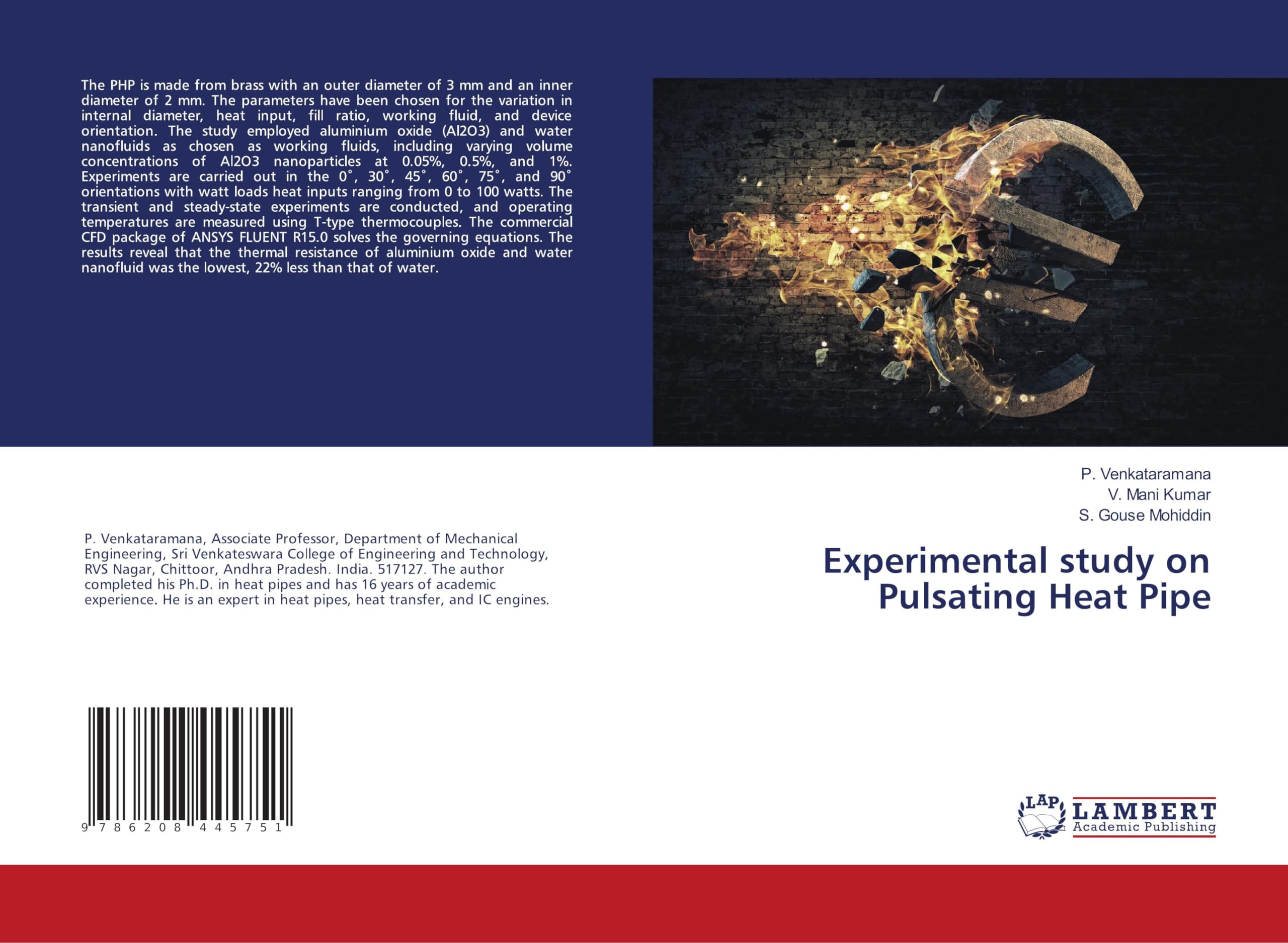 Product Image: Experimental study on Pulsating Heat Pipe