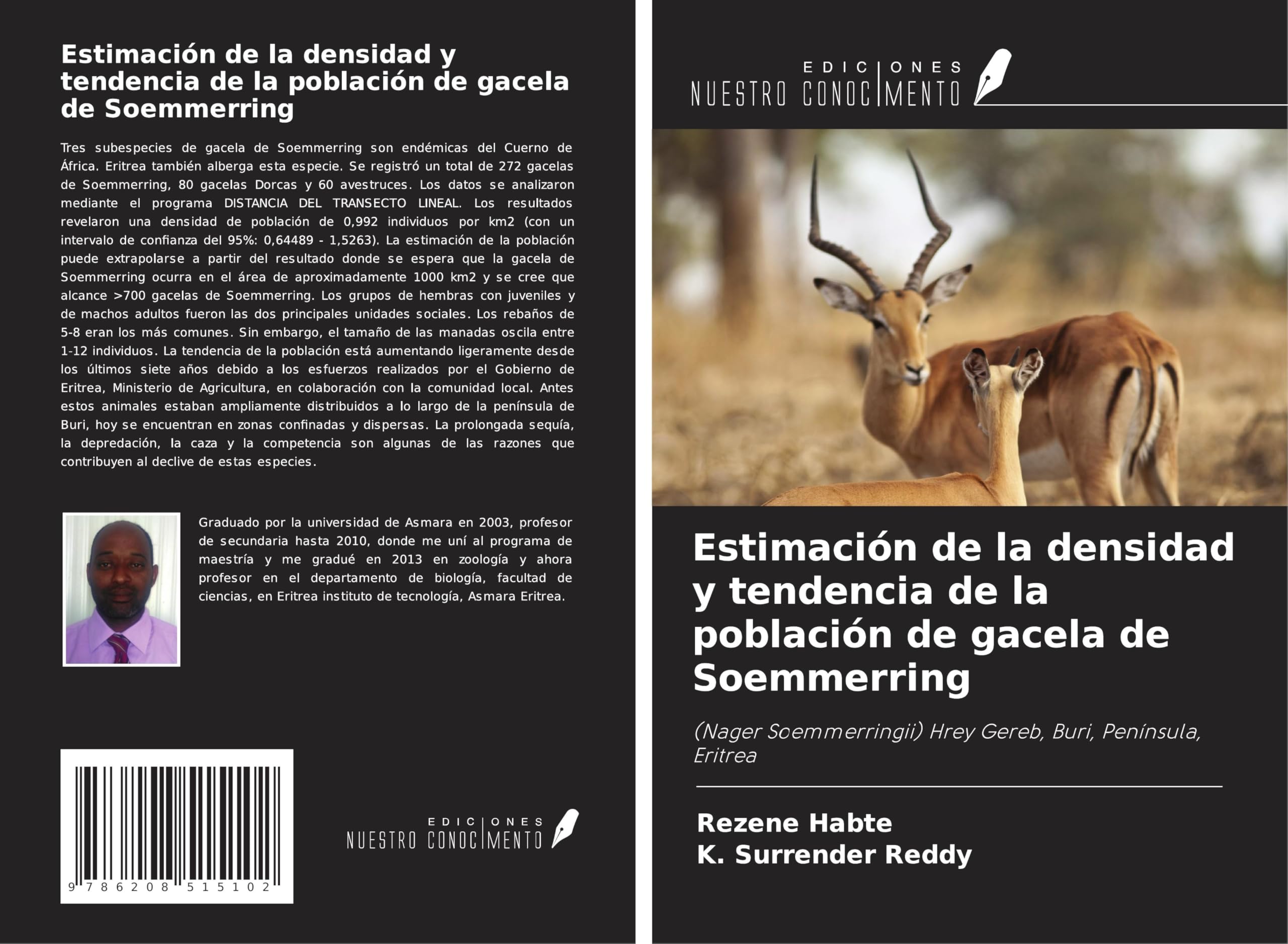 Estimación de la densidad y tendencia de la población de gacela de Soemmerring Natural Sciences