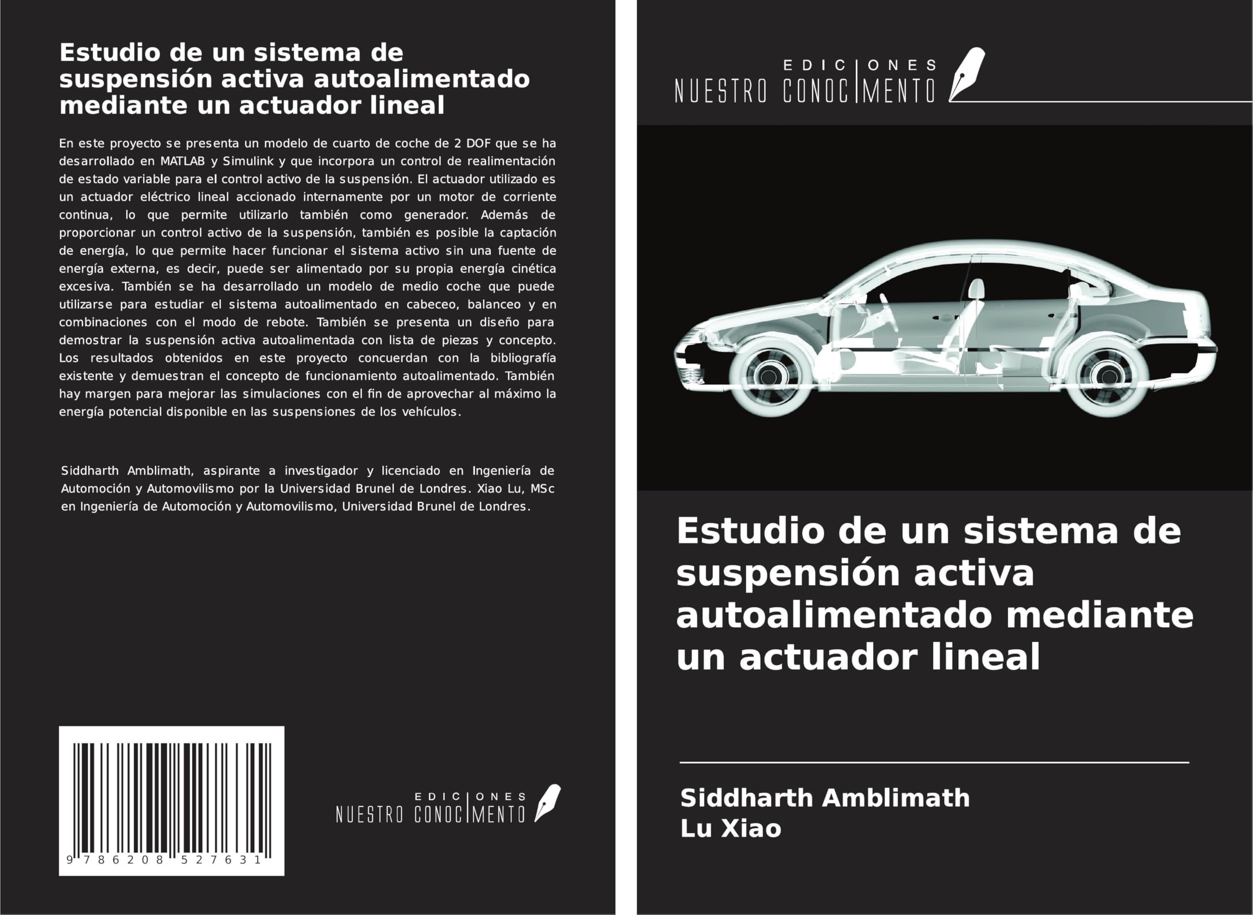 Estudio de un sistema de suspensión activa autoalimentado mediante un actuador lineal Leisure, Home & Garden