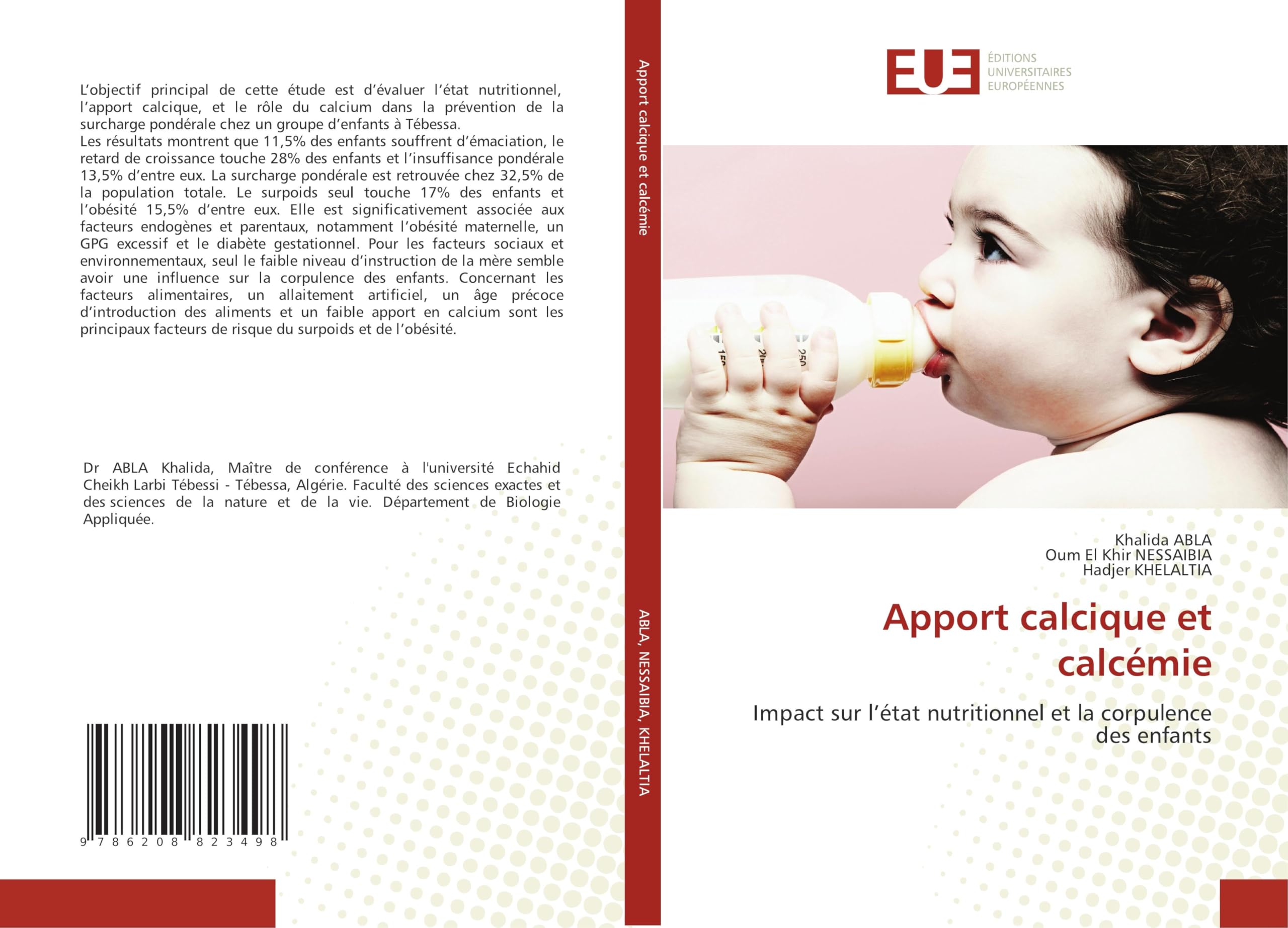 Apport calcique et calcémie: Impact sur l'état nutritionnel et la corpulence des enfants Natural Sciences