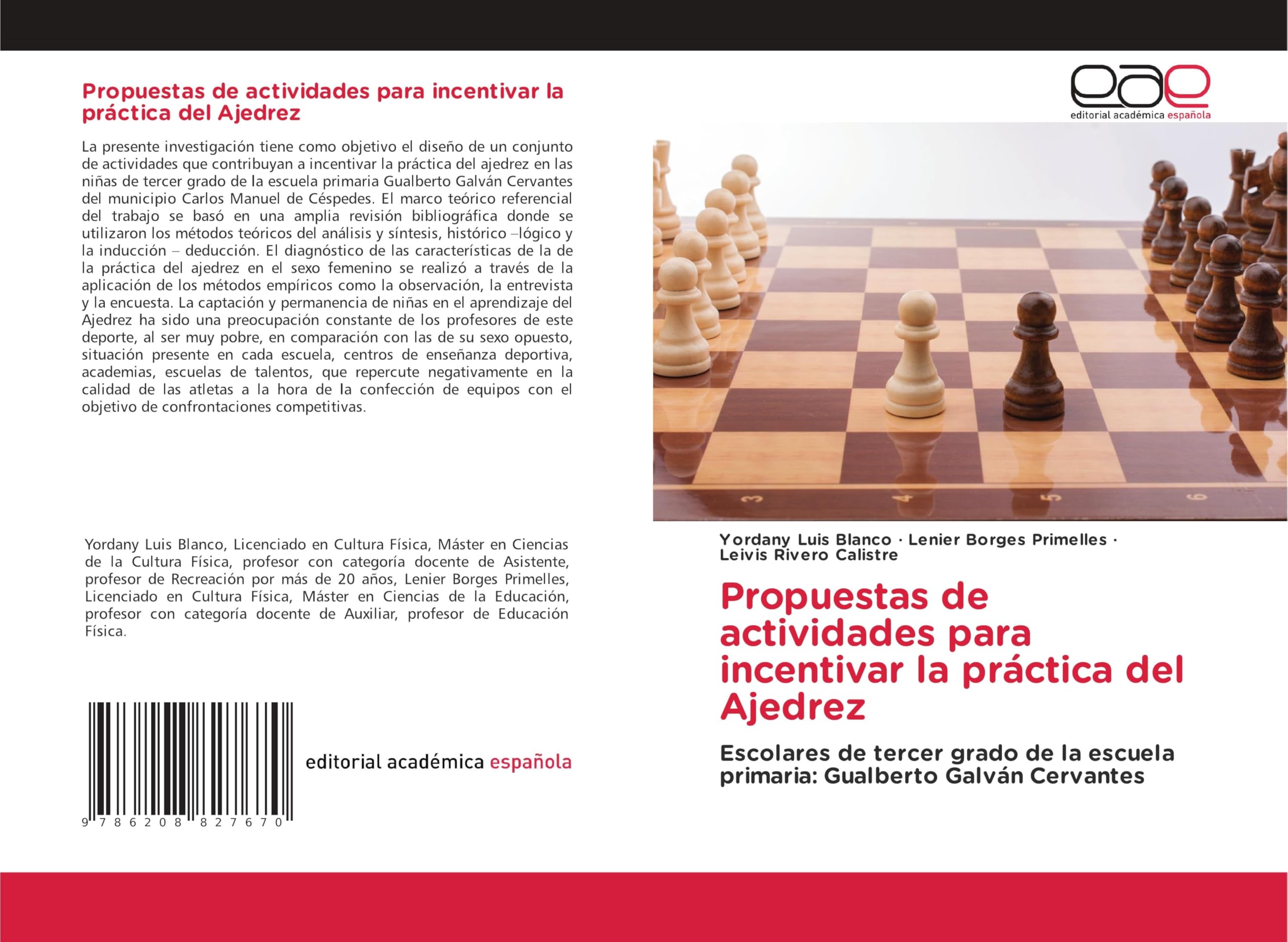 Propuestas de actividades para incentivar la práctica del Ajedrez Education & Training
