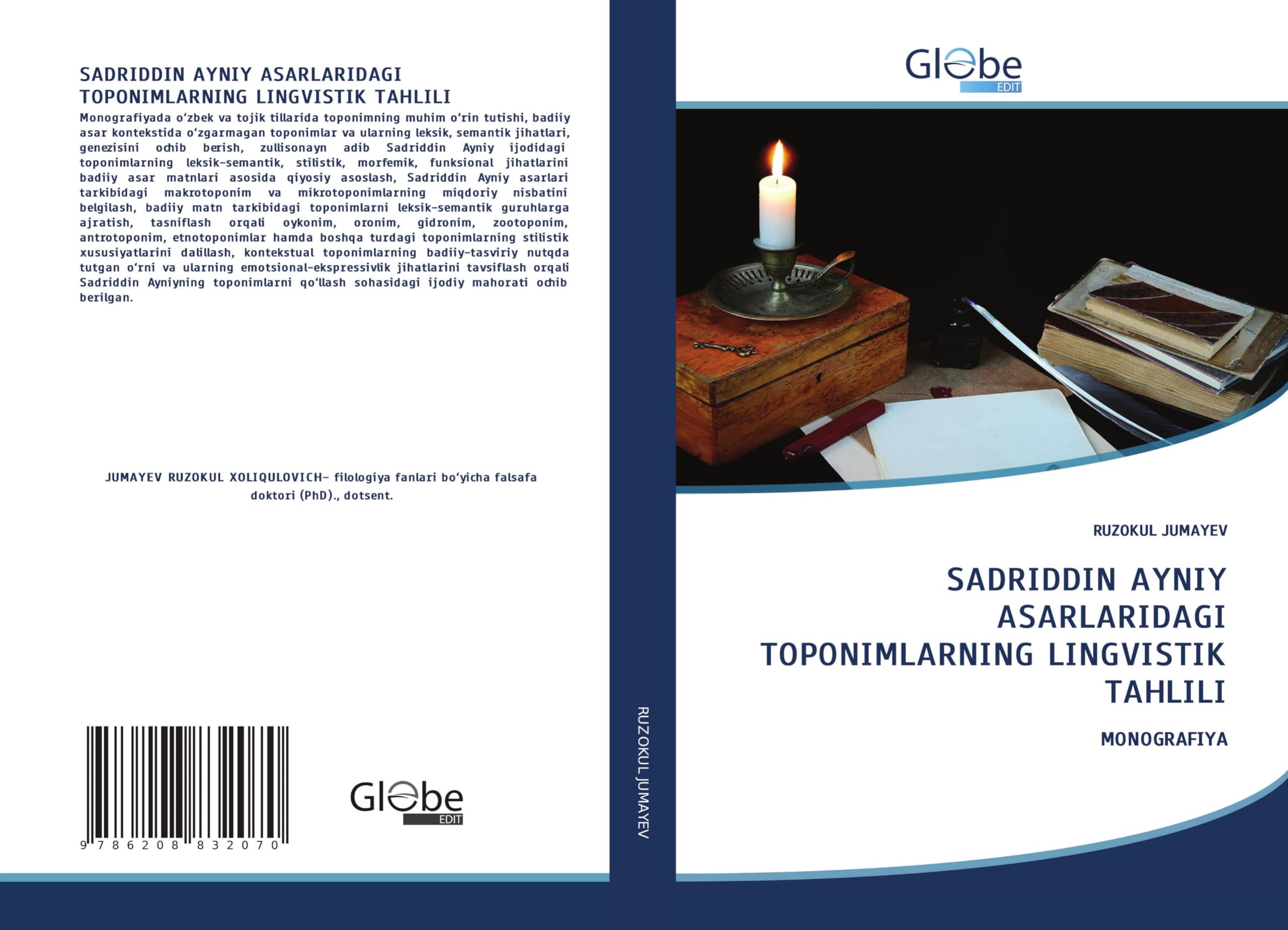 SADRIDDIN AYNIY ASARLARIDAGI TOPONIMLARNING LINGVISTIK TAHLILI Books
