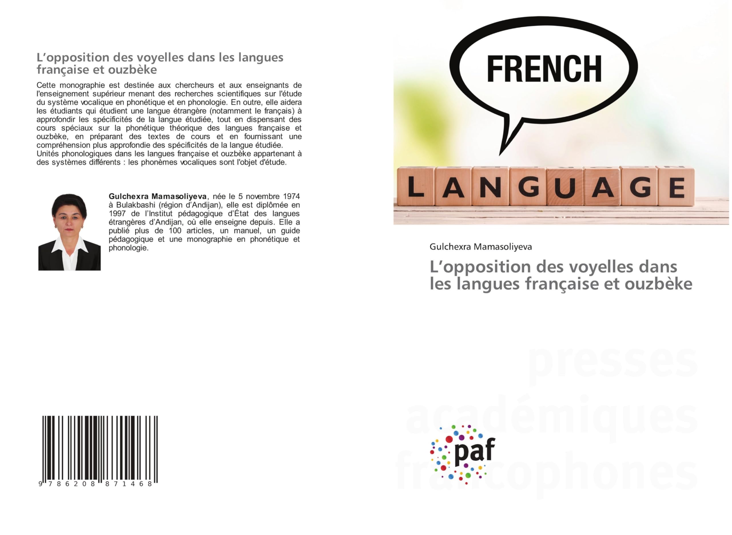 L'opposition des voyelles dans les langues française et ouzbèke Social Sciences