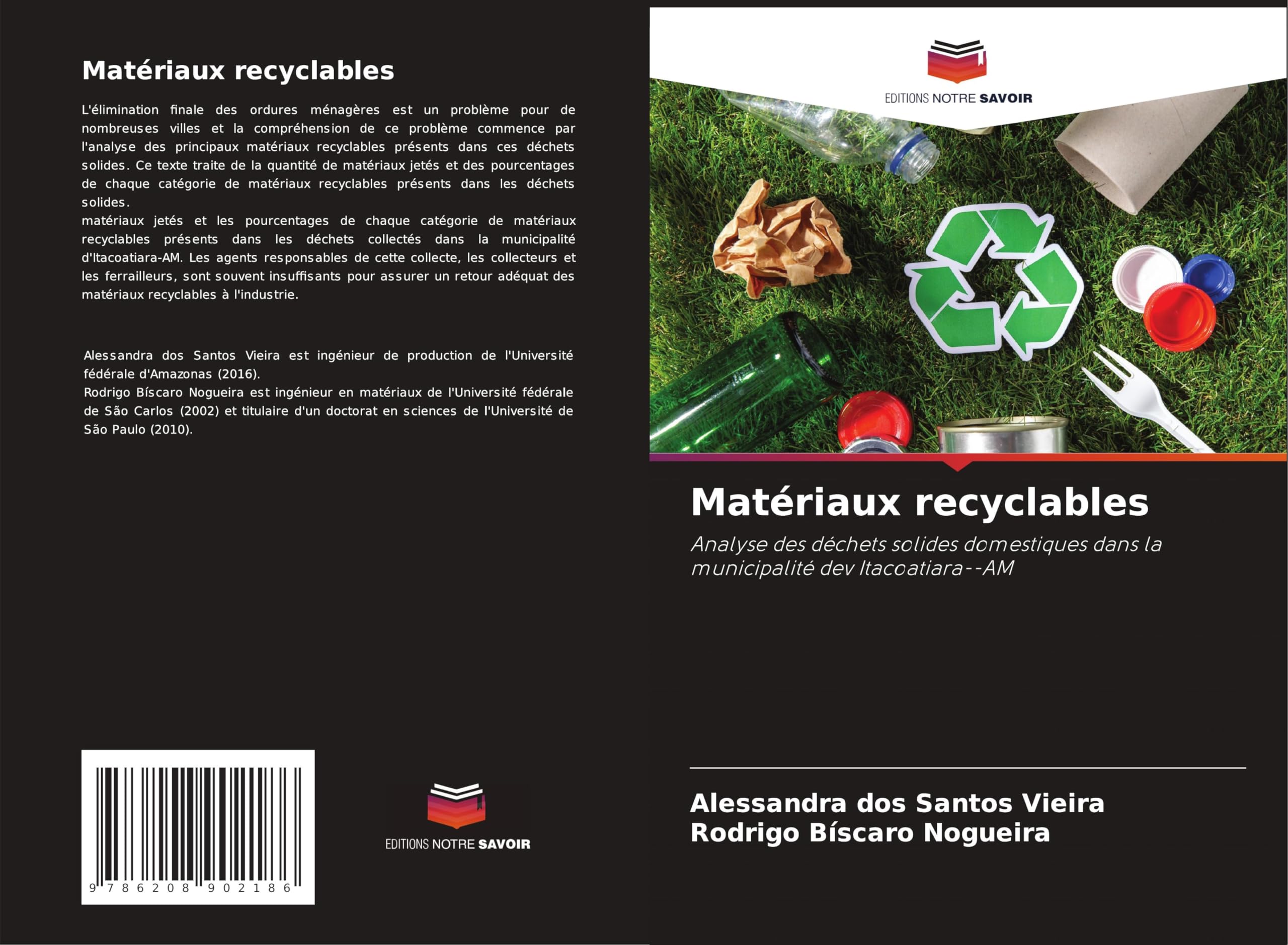 Matériaux recyclables: Analyse des déchets solides domestiques dans la municipalité dev Itacoatiara--AM Law