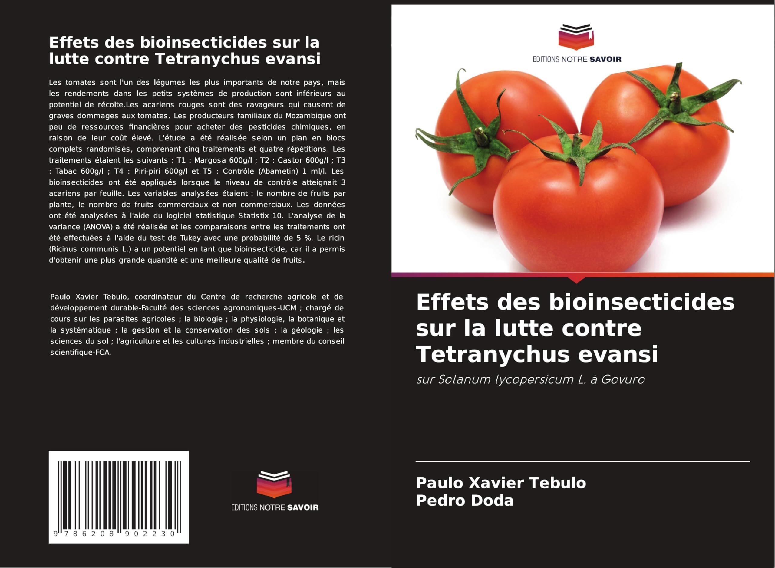 Effets des bioinsecticides sur la lutte contre Tetranychus evansi Natural Sciences