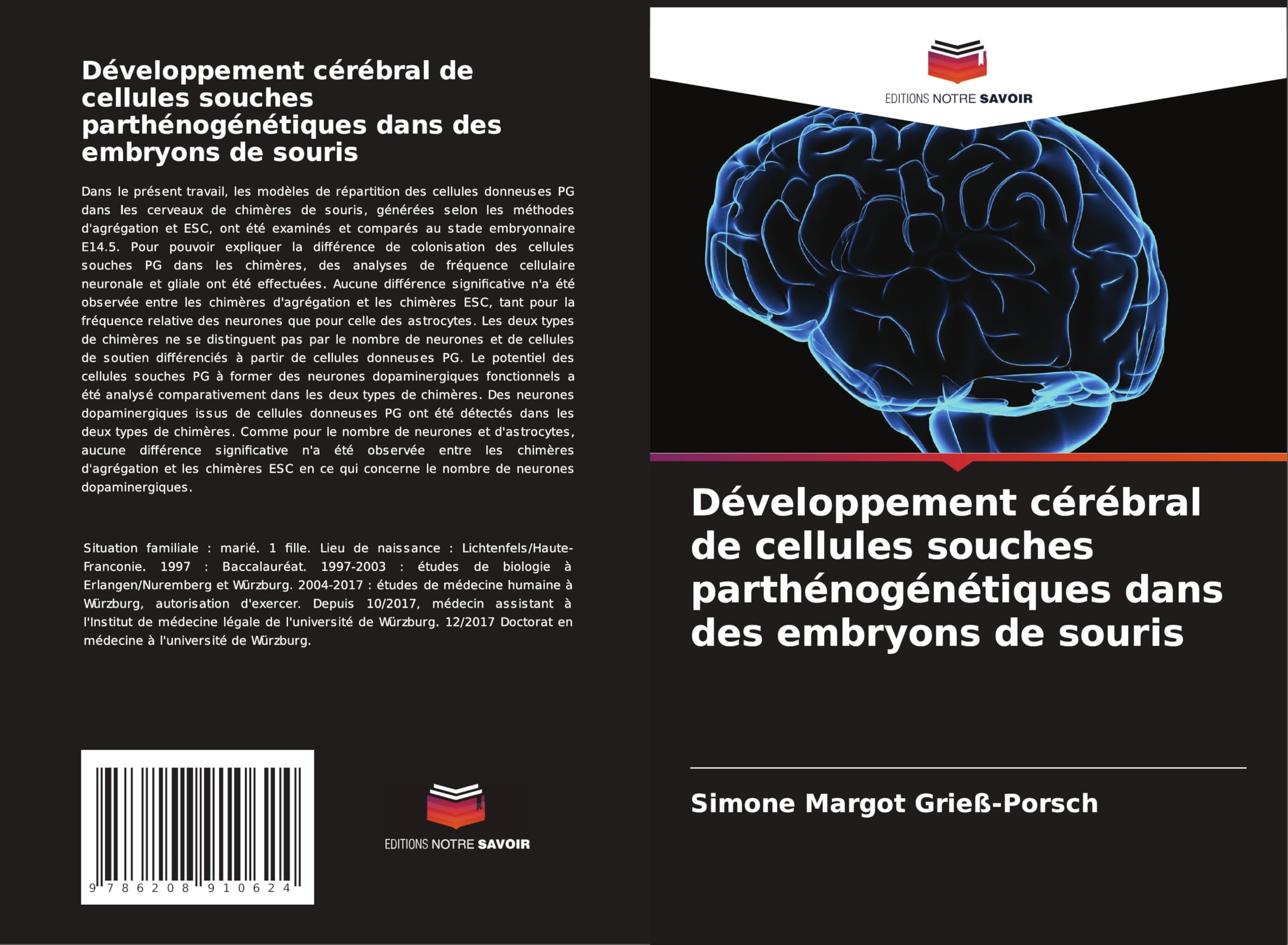 Développement cérébral de cellules souches parthénogénétiques dans des embryons de souris Medicine