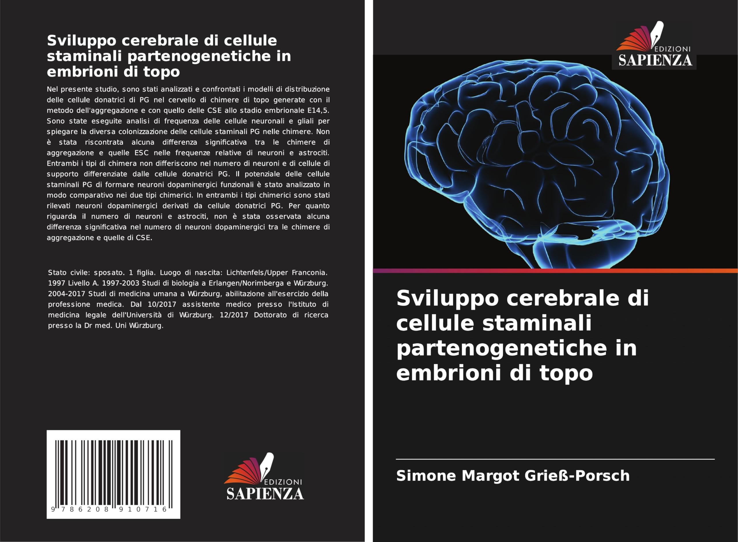 Sviluppo cerebrale di cellule staminali partenogenetiche in embrioni di topo Medicine