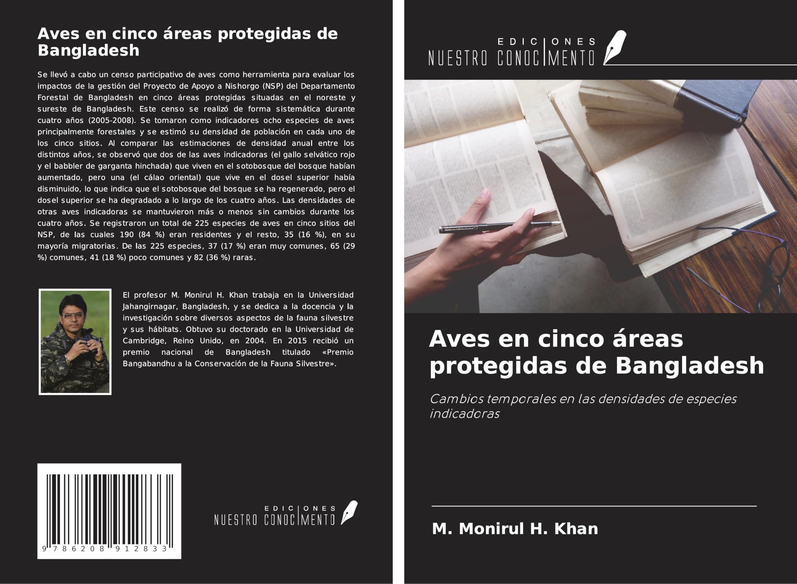 Aves en cinco áreas protegidas de Bangladesh Natural Sciences