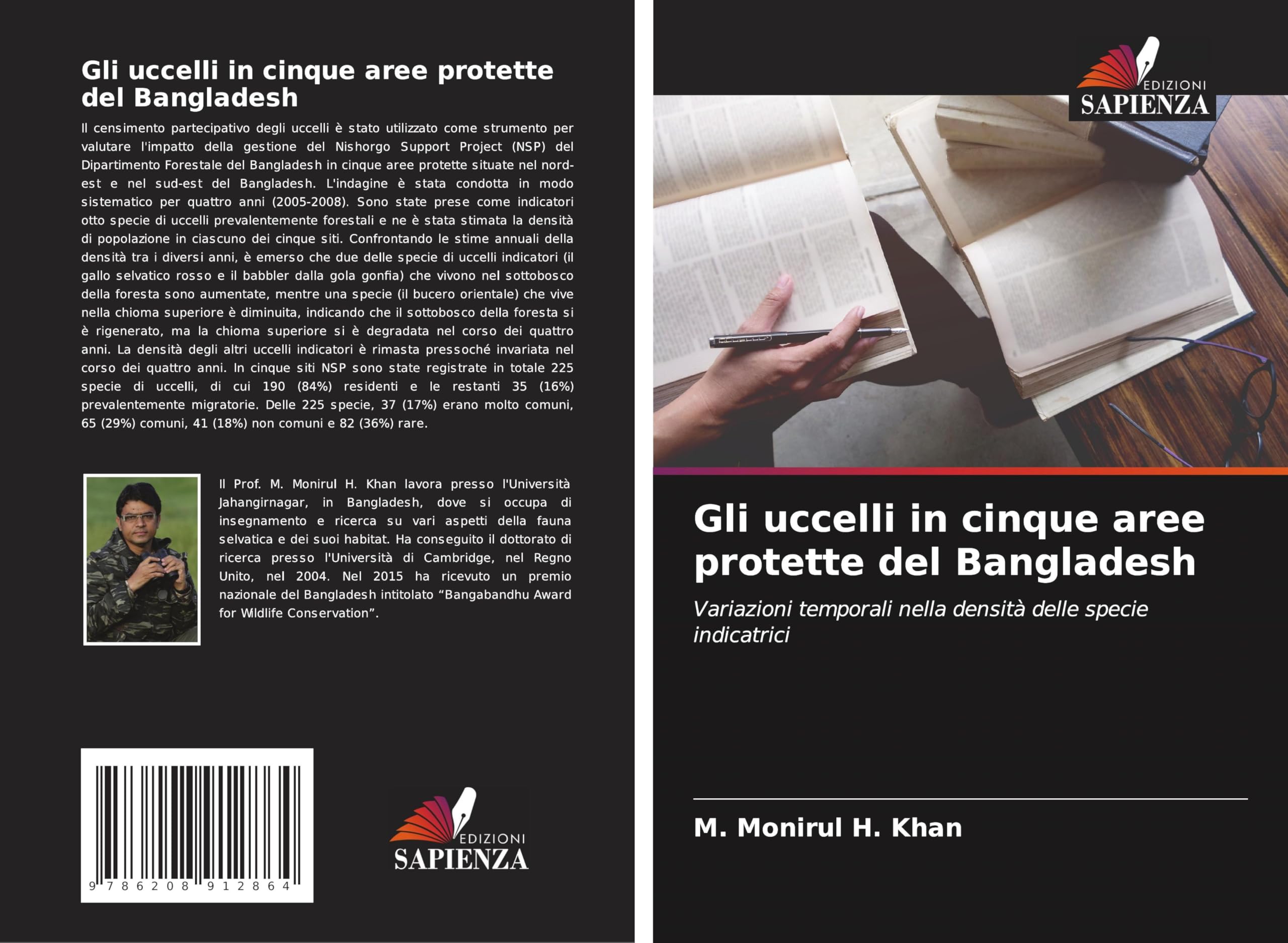 Gli uccelli in cinque aree protette del Bangladesh Natural Sciences