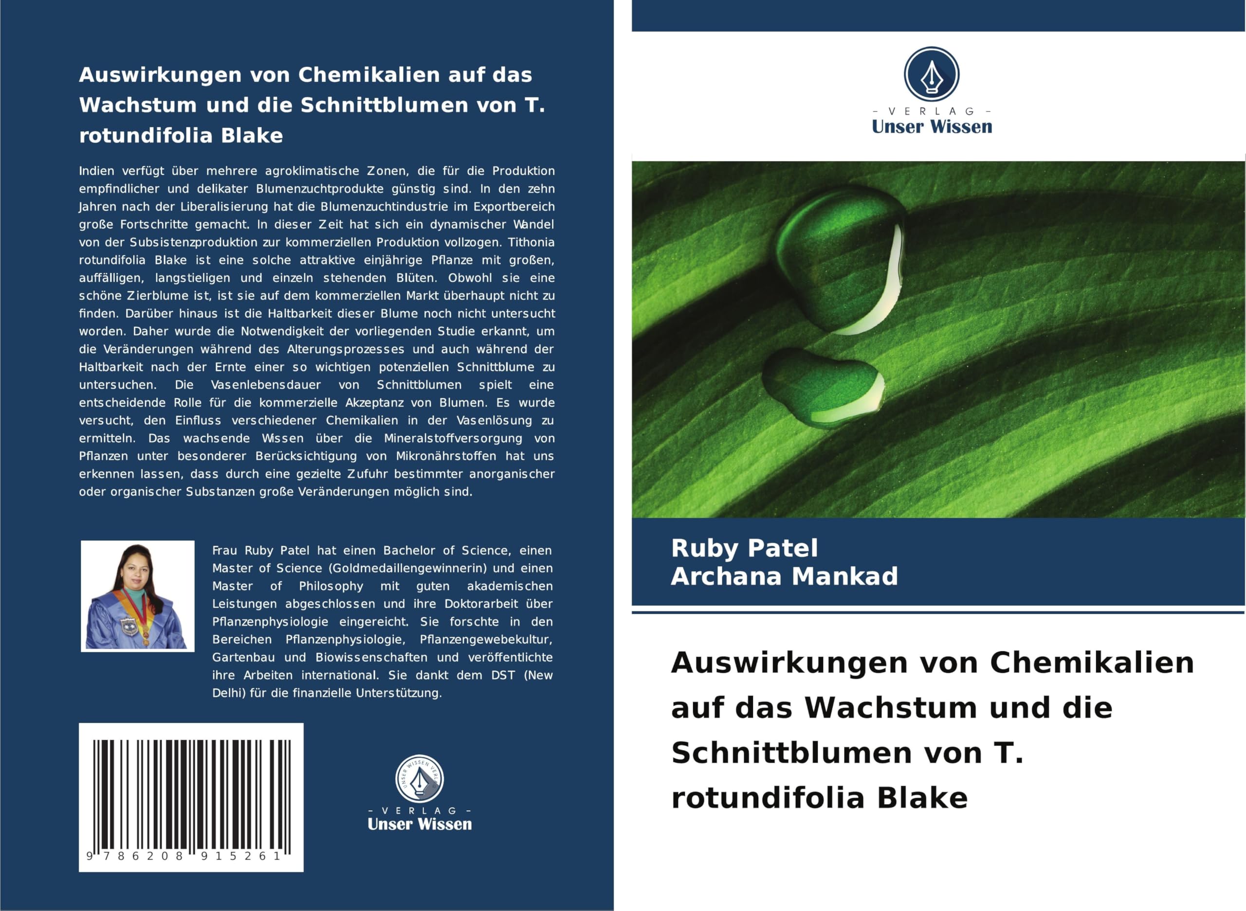 Auswirkungen von Chemikalien auf das Wachstum und die Schnittblumen von T. rotundifolia Blake Natural Sciences