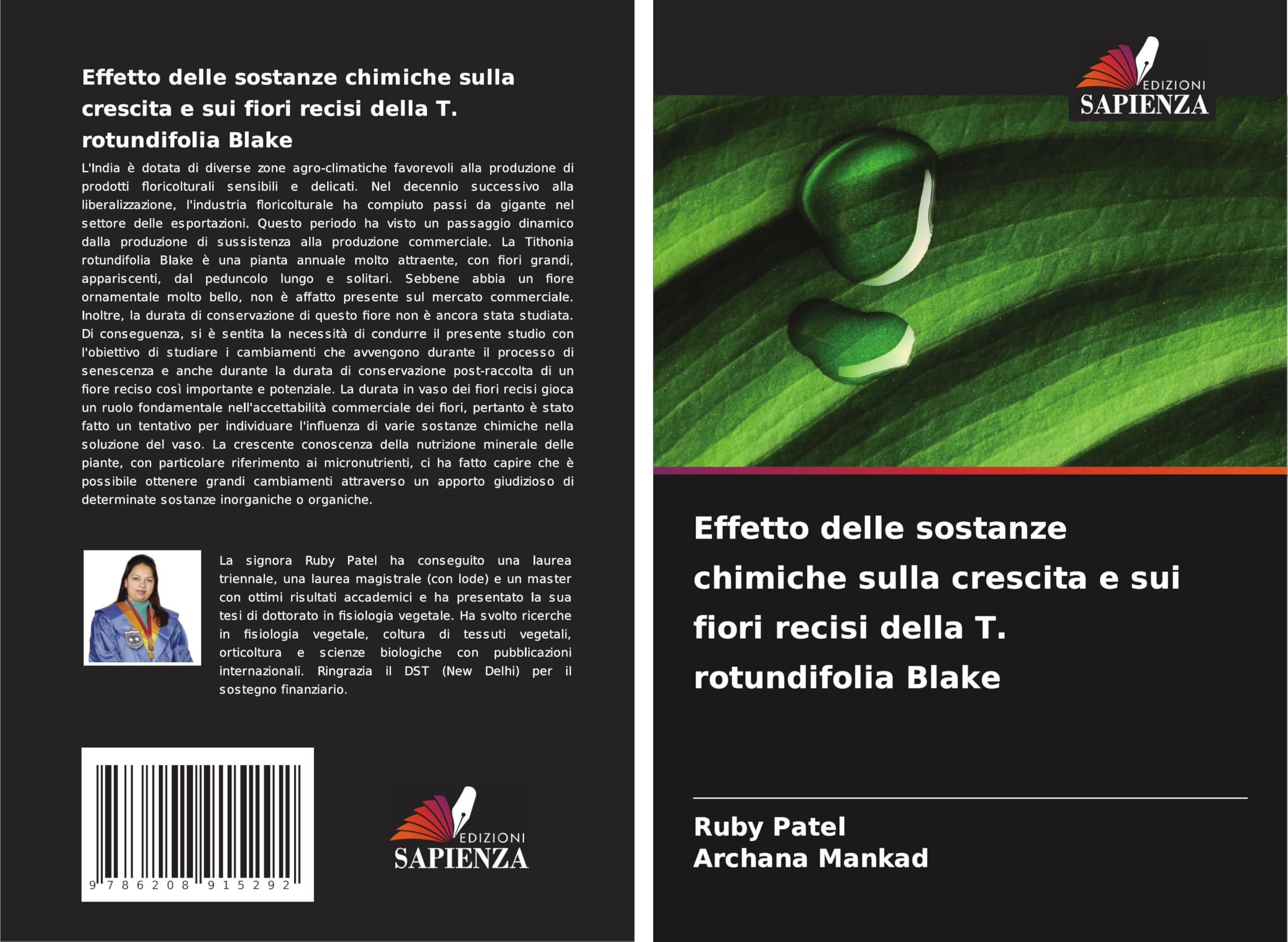 Effetto delle sostanze chimiche sulla crescita e sui fiori recisi della T. rotundifolia Blake Natural Sciences