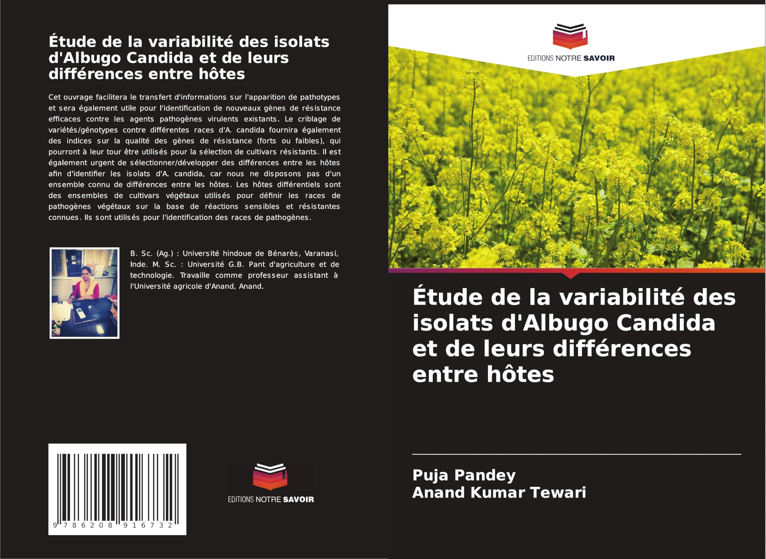 Étude de la variabilité des isolats d'Albugo Candida et de leurs différences entre hôtes Business, Finance & Career