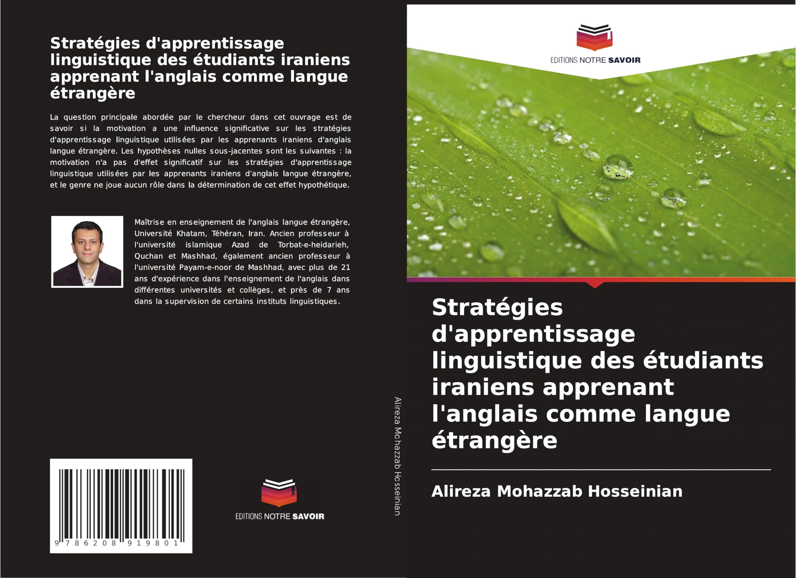 Stratégies d'apprentissage linguistique des étudiants iraniens apprenant l'anglais comme langue étrangère Books