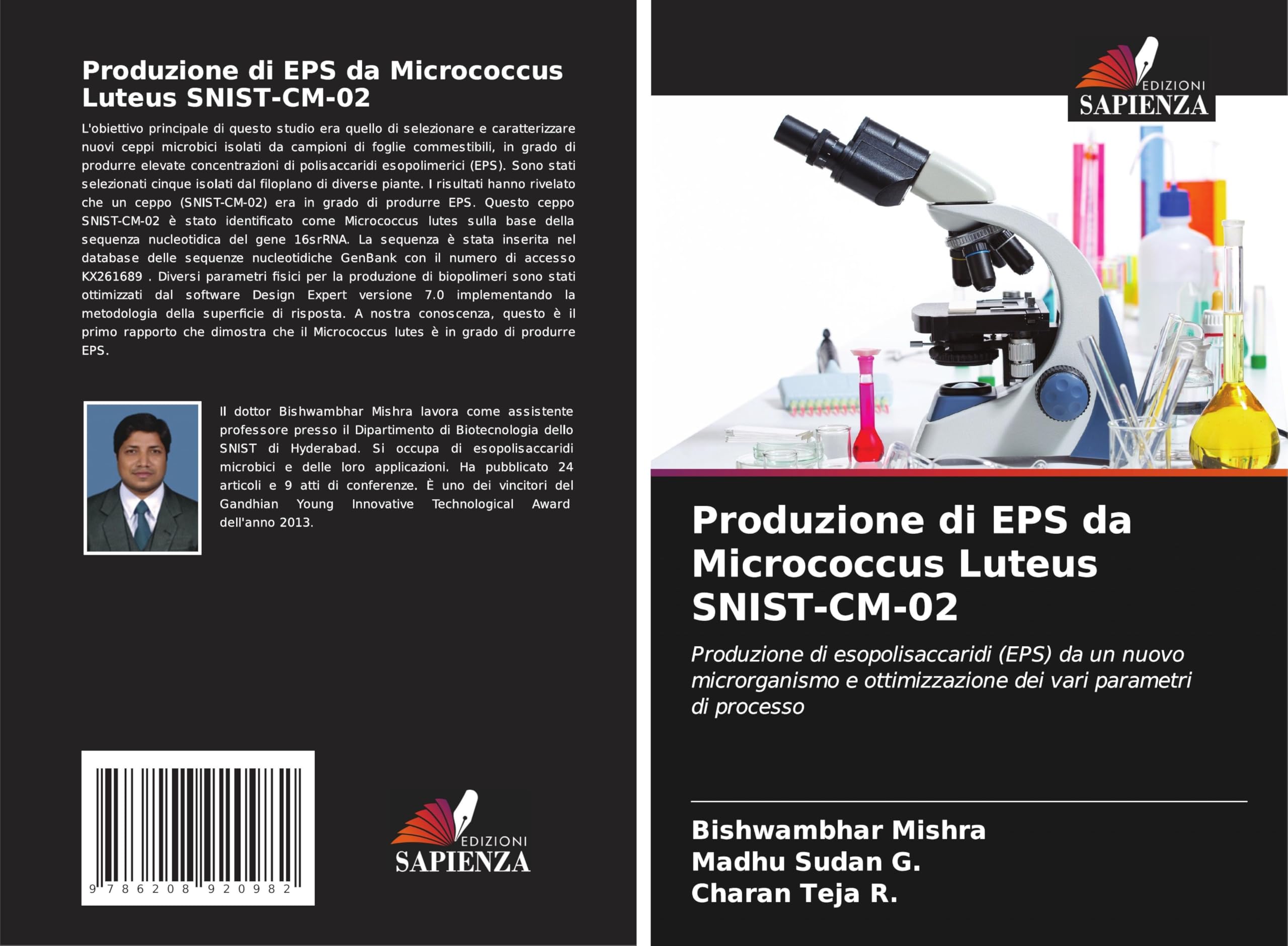 Produzione di EPS da Micrococcus Luteus SNIST-CM-02 Natural Sciences