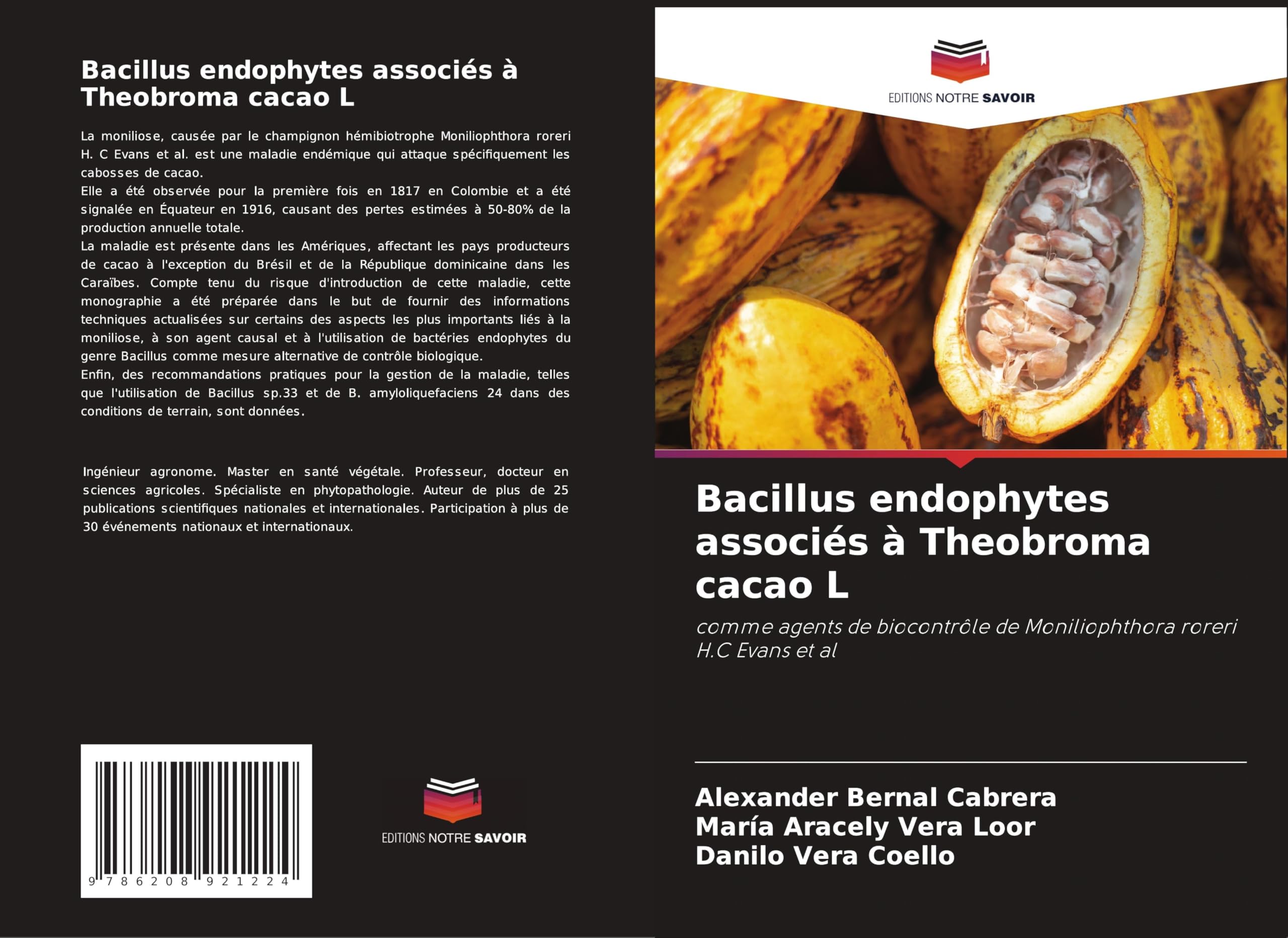 Bacillus endophytes associés à Theobroma cacao L Media & Communication