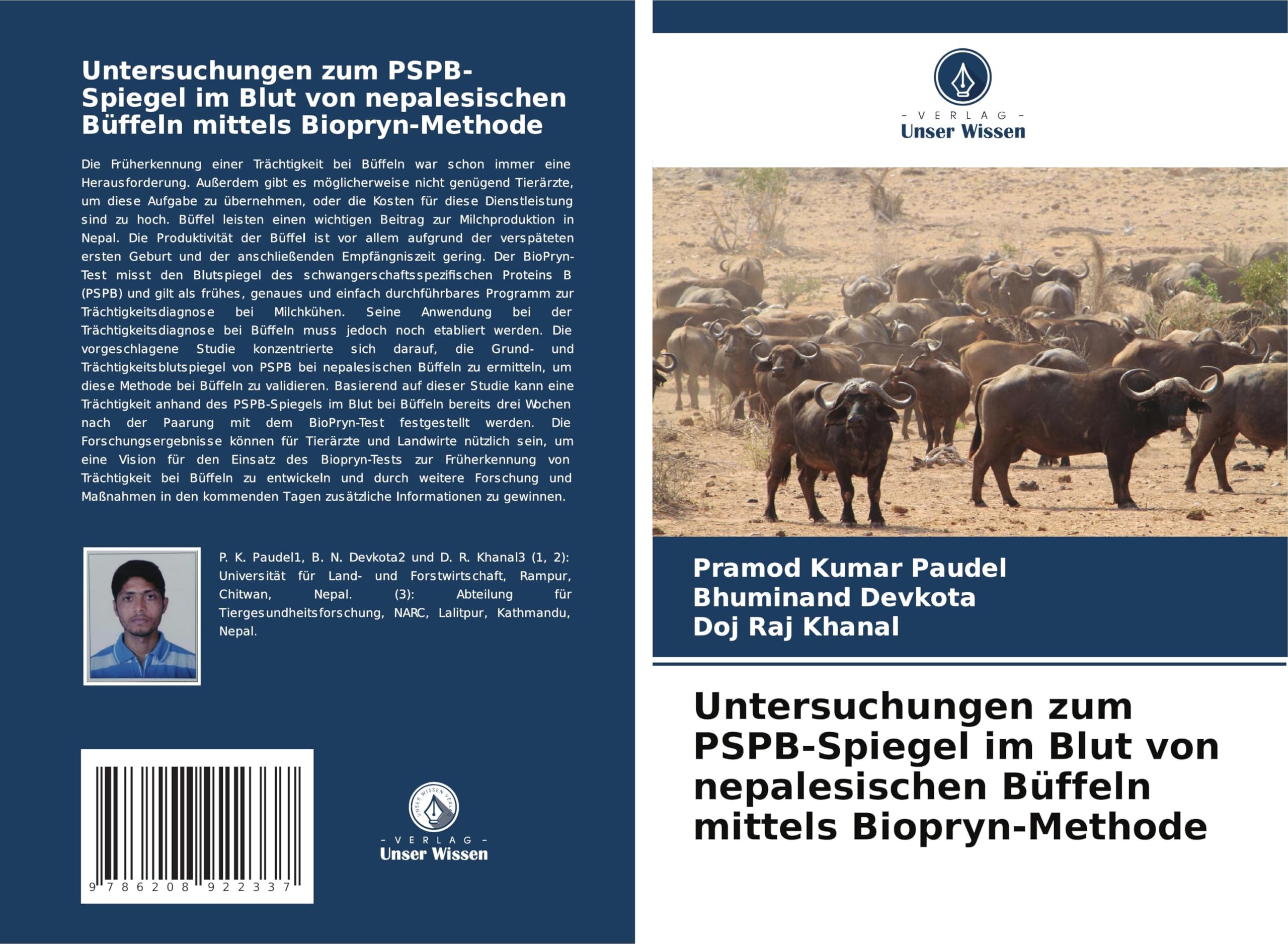 Untersuchungen zum PSPB-Spiegel im Blut von nepalesischen Büffeln mittels Biopryn-Methode Medicine