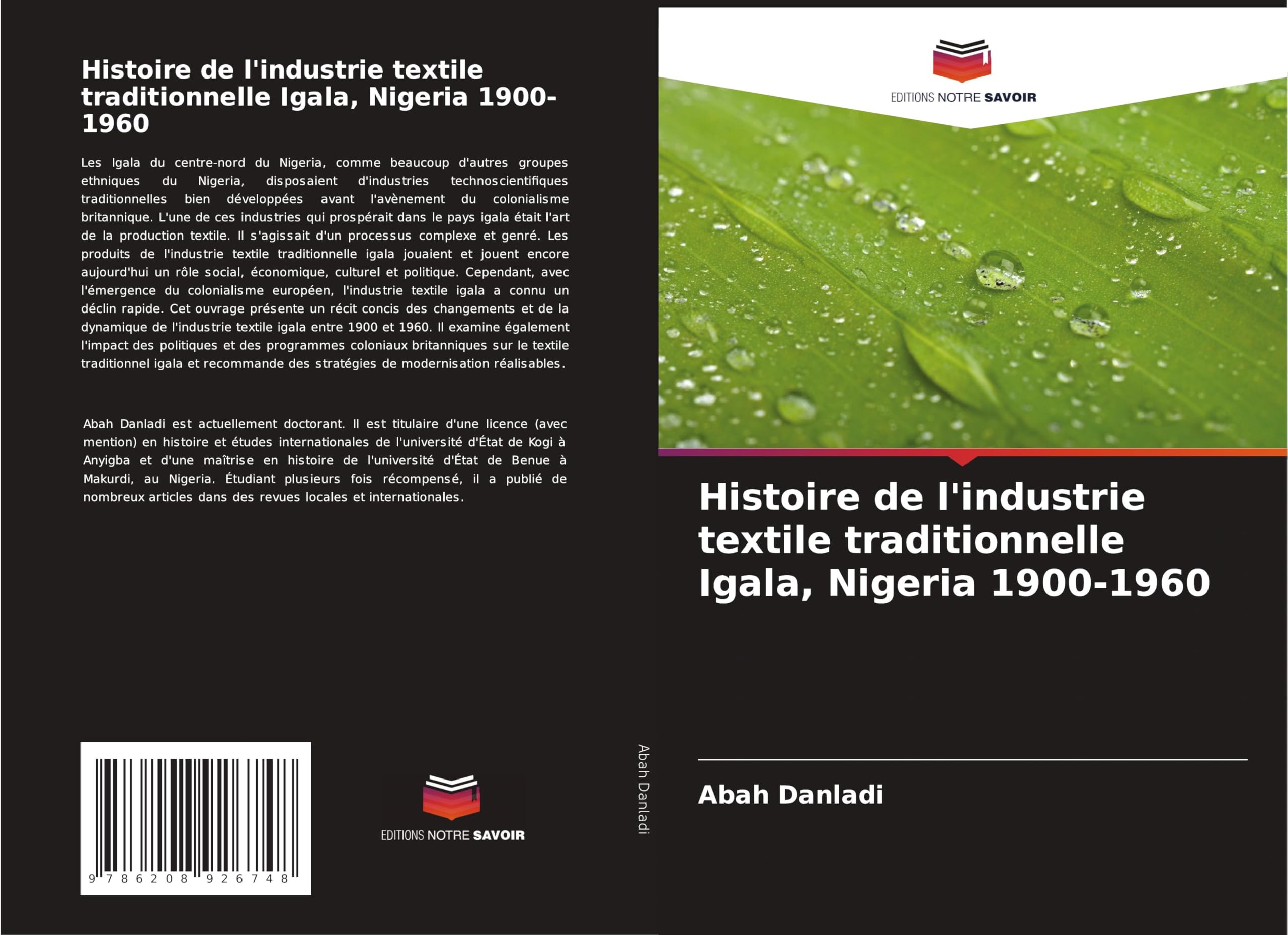 Histoire de l'industrie textile traditionnelle Igala, Nigeria 1900-1960 Books