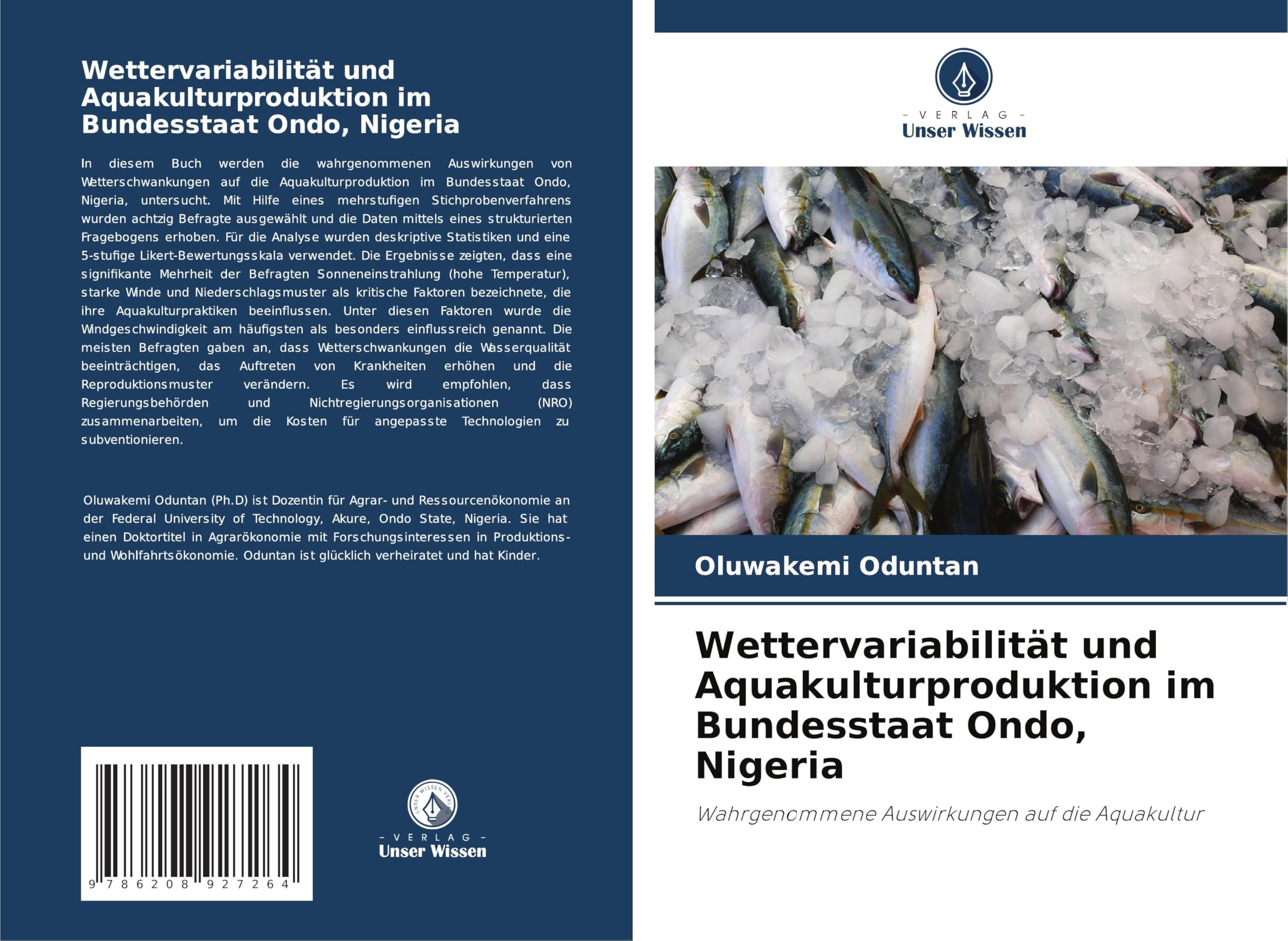 Wettervariabilität und Aquakulturproduktion im Bundesstaat Ondo, Nigeria Law