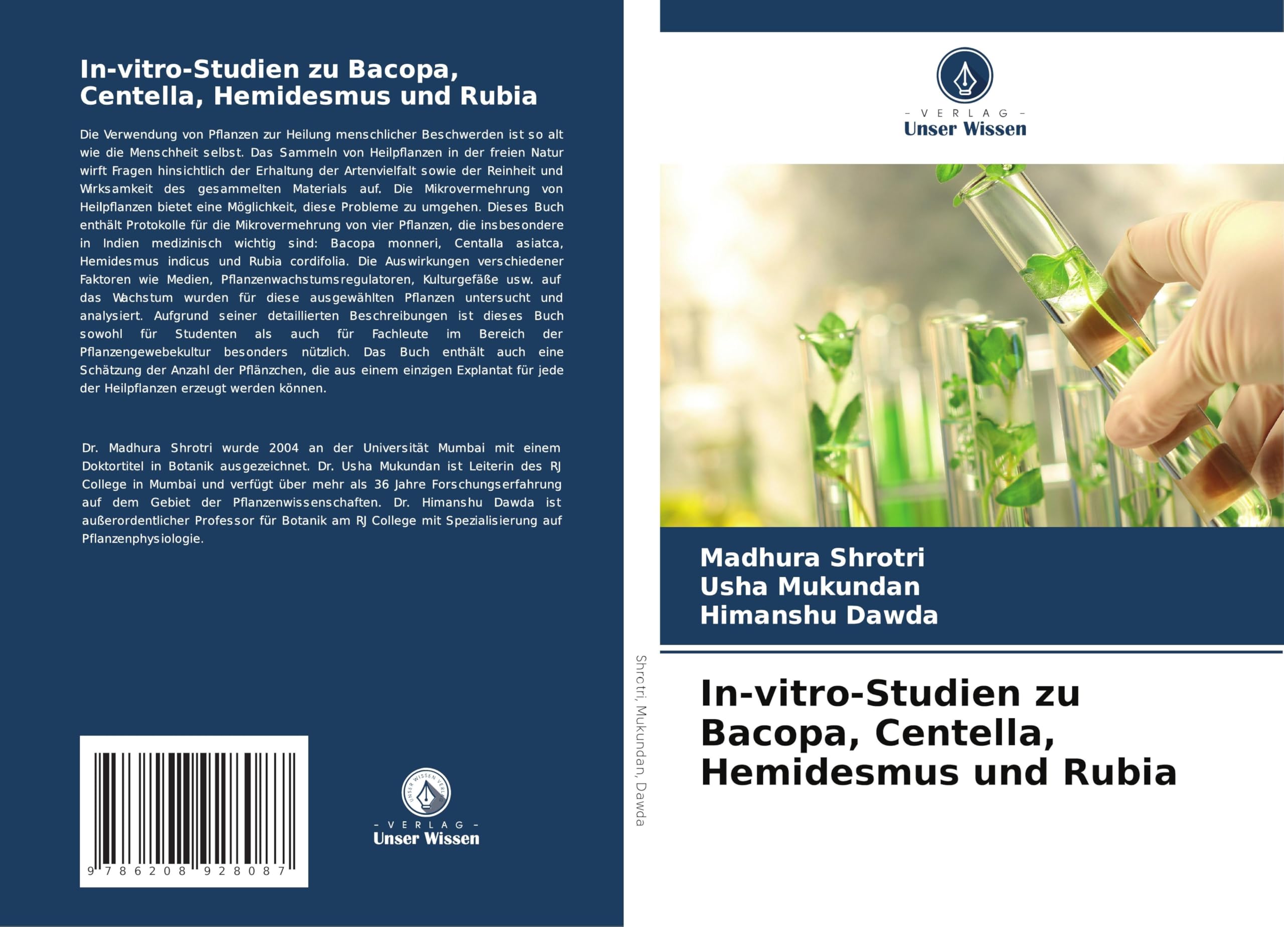In-vitro-Studien zu Bacopa, Centella, Hemidesmus und Rubia Natural Sciences