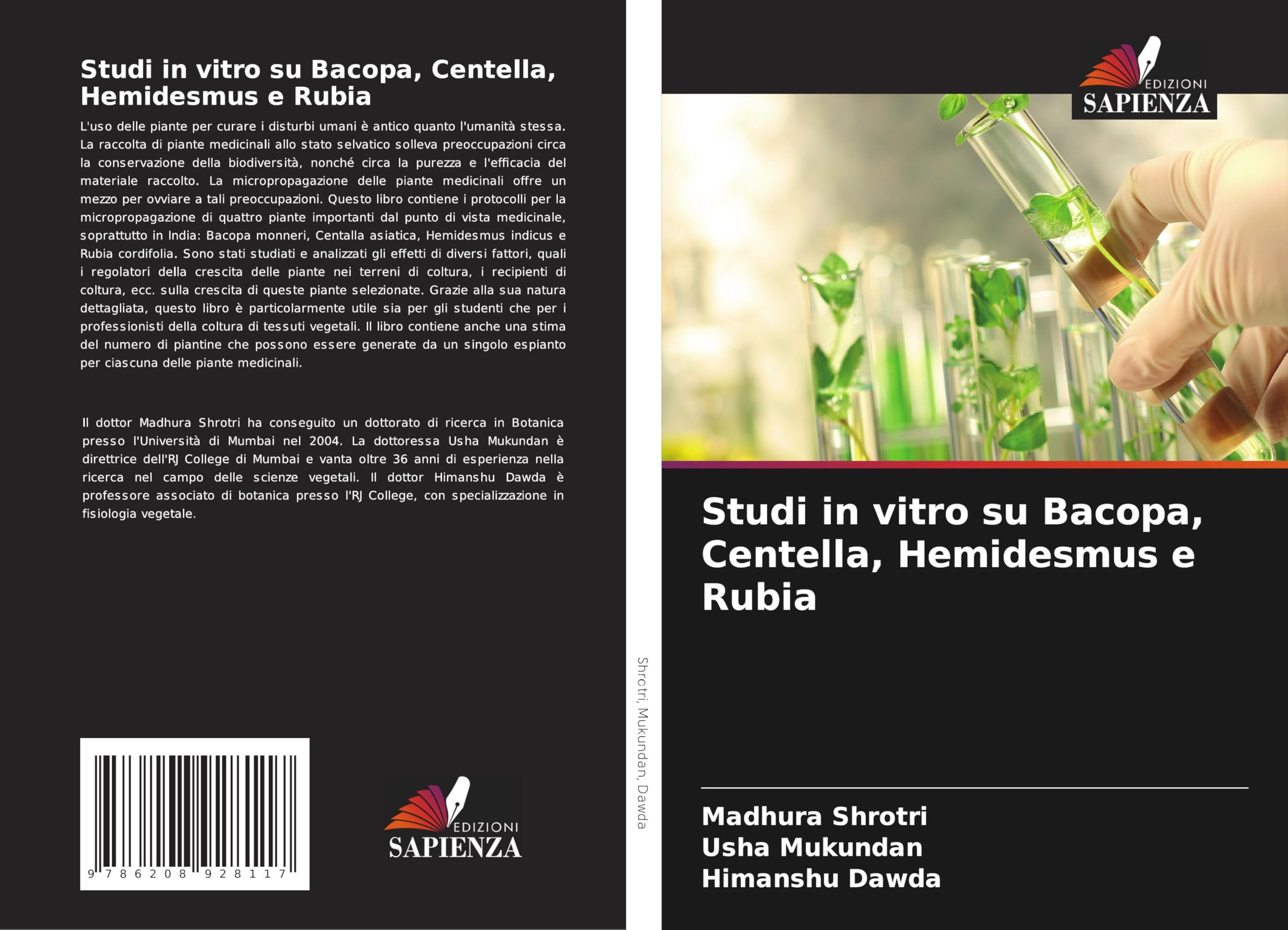 Studi in vitro su Bacopa, Centella, Hemidesmus e Rubia Natural Sciences