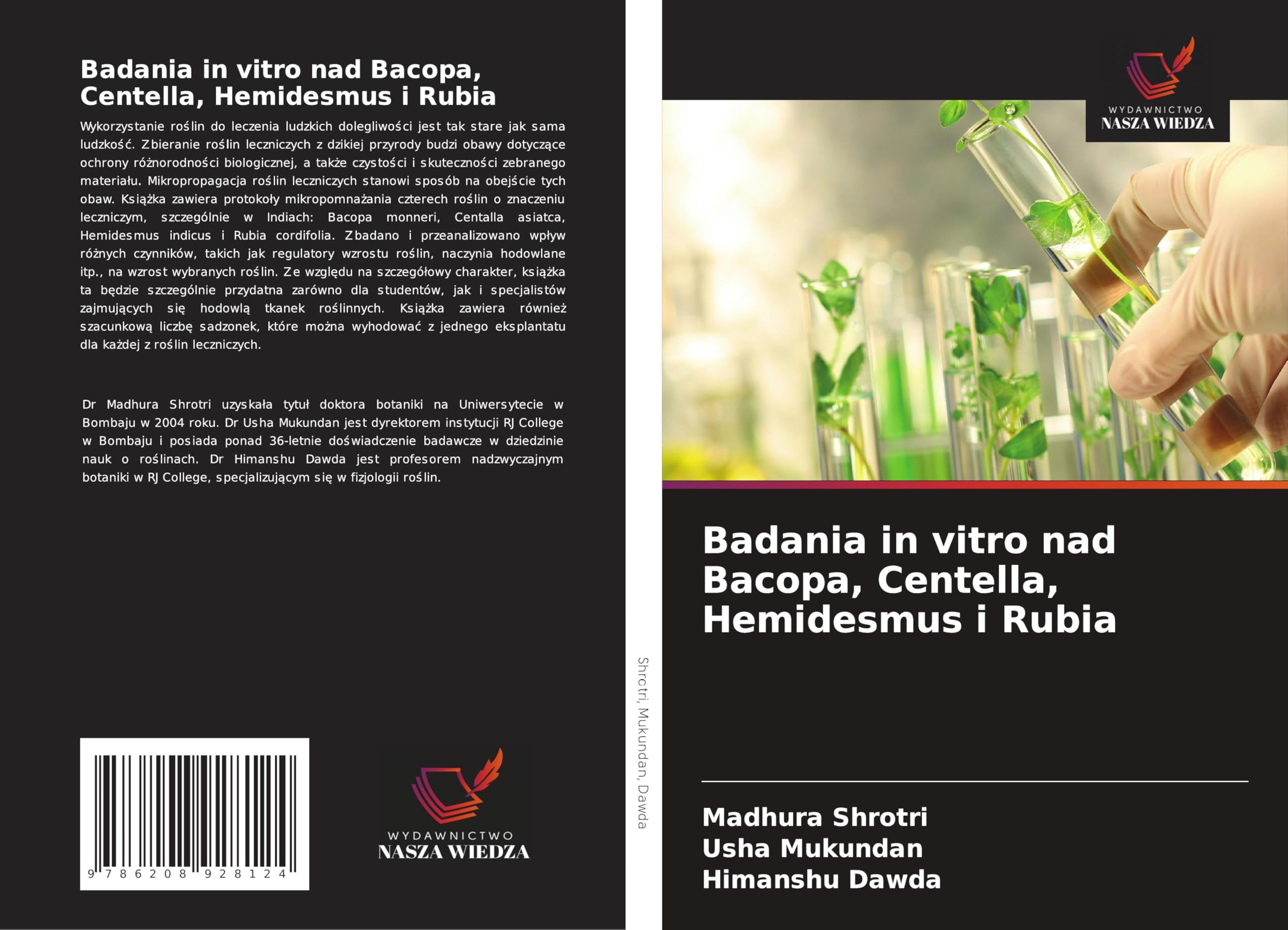 Badania in vitro nad Bacopa, Centella, Hemidesmus i Rubia Natural Sciences