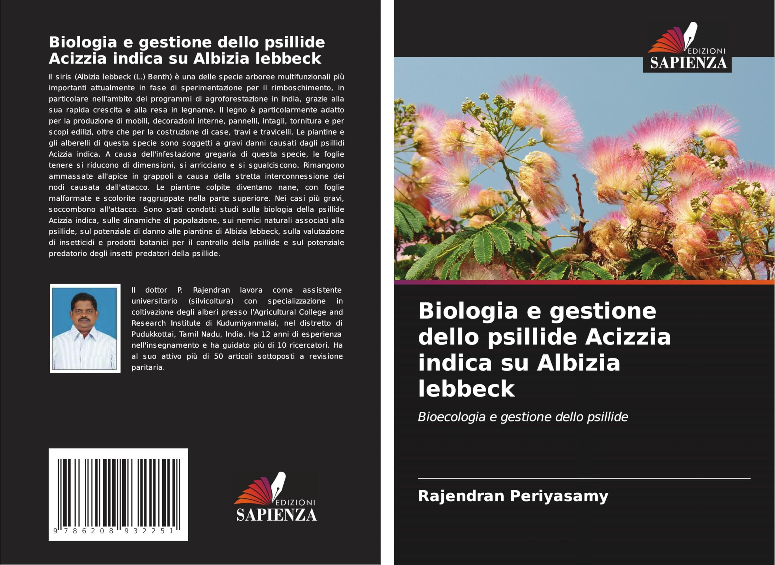 Biologia e gestione dello psillide Acizzia indica su Albizia lebbeck Natural Sciences