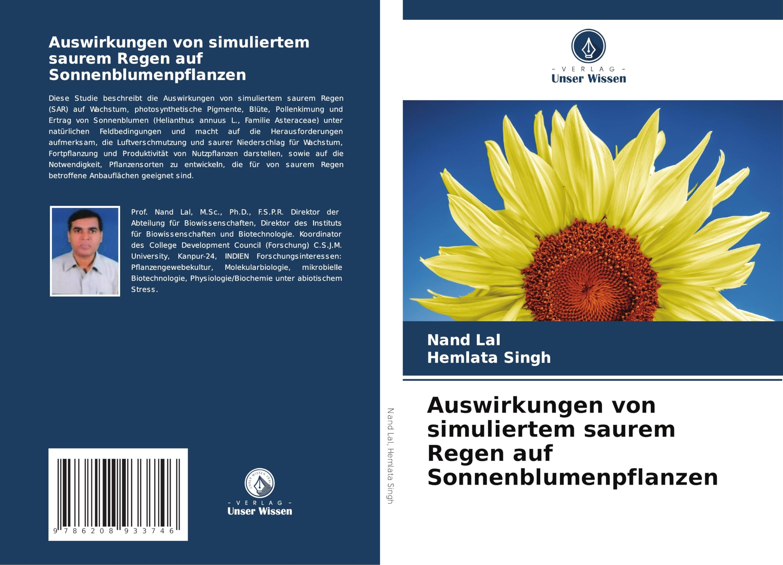 Auswirkungen von simuliertem saurem Regen auf Sonnenblumenpflanzen Natural Sciences