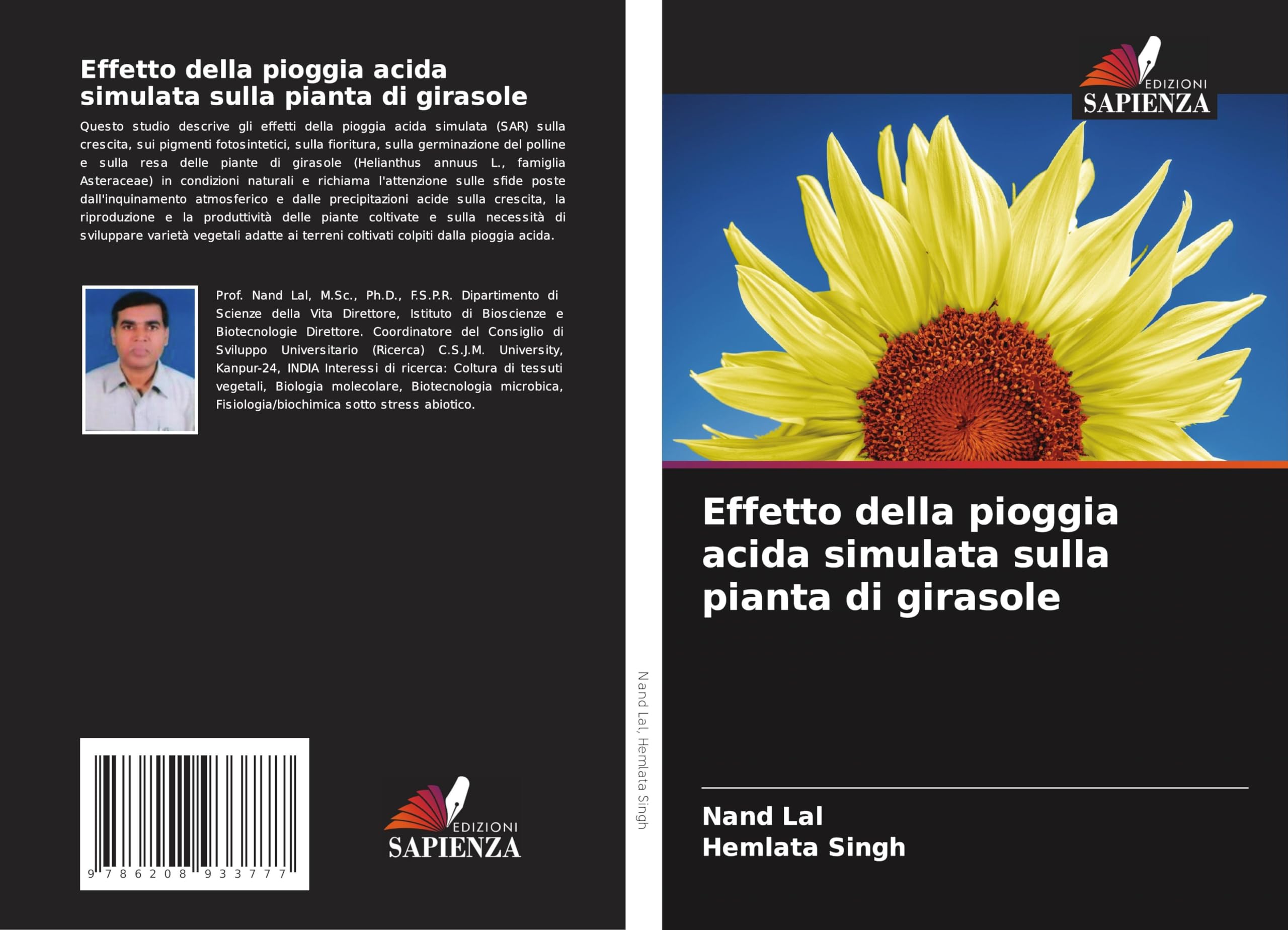 Effetto della pioggia acida simulata sulla pianta di girasole Natural Sciences