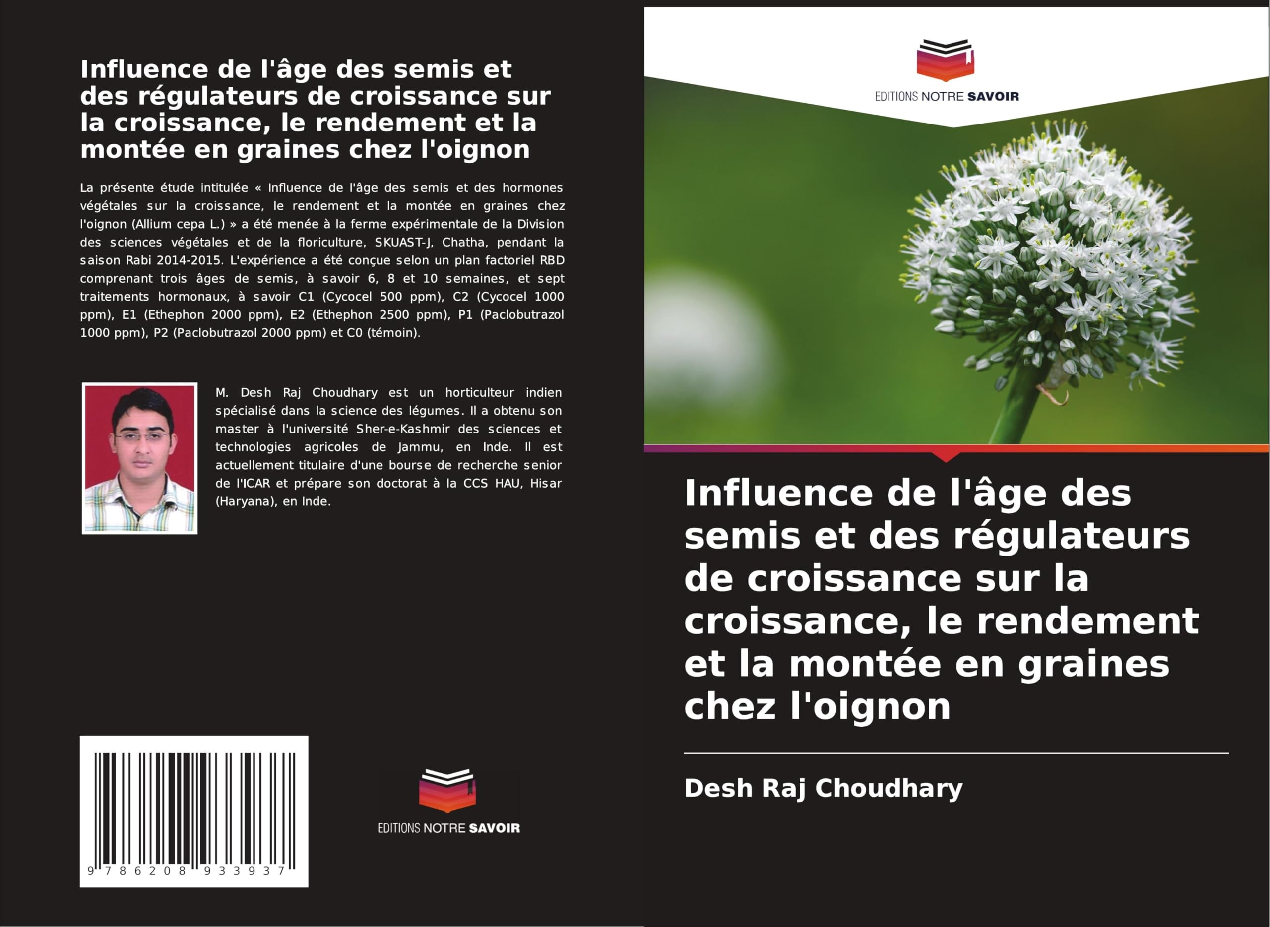 Influence de l'âge des semis et des régulateurs de croissance sur la croissance, le rendement et la montée en graines chez l'oignon Natural Sciences