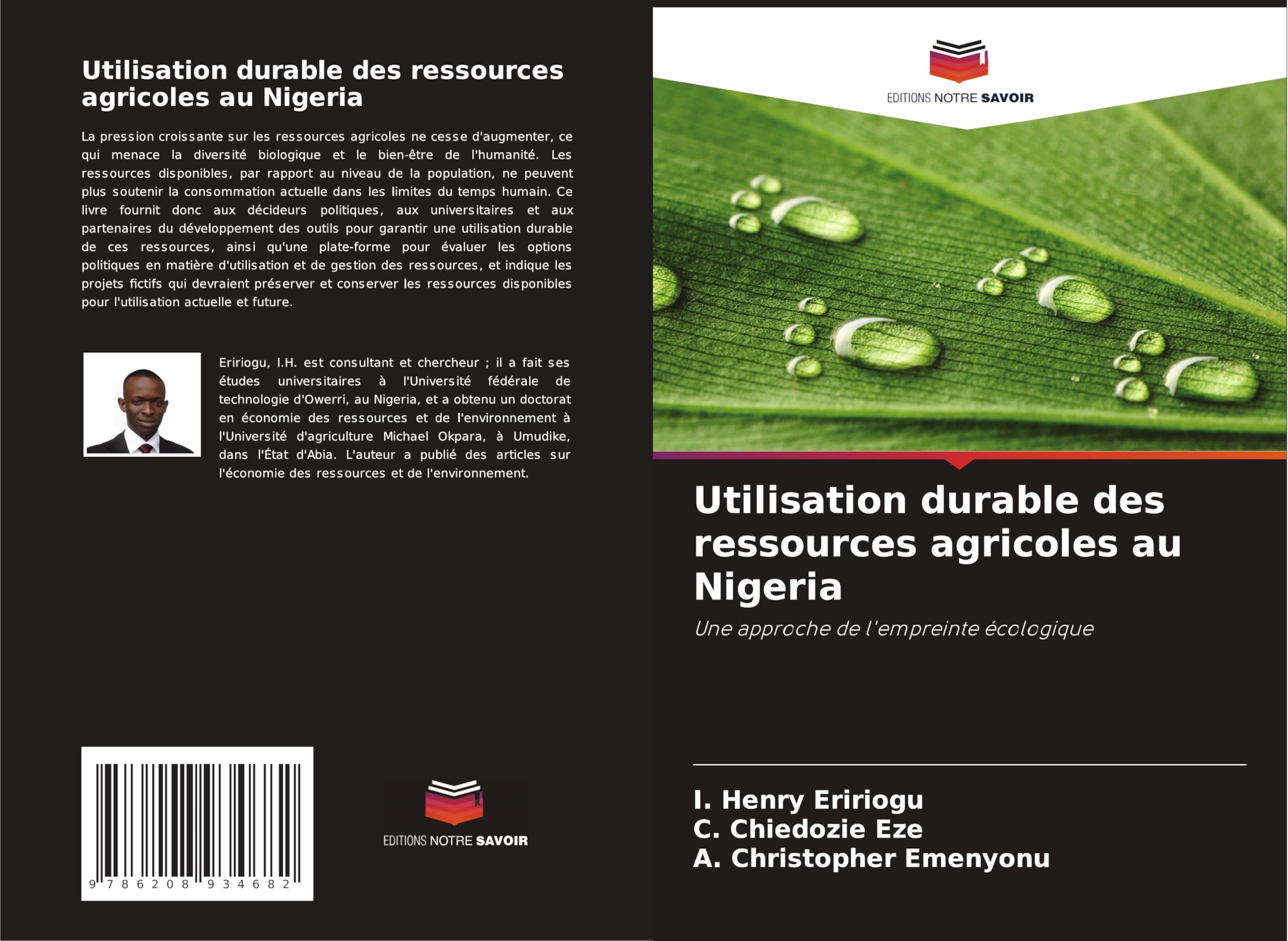 Utilisation durable des ressources agricoles au Nigeria Natural Sciences