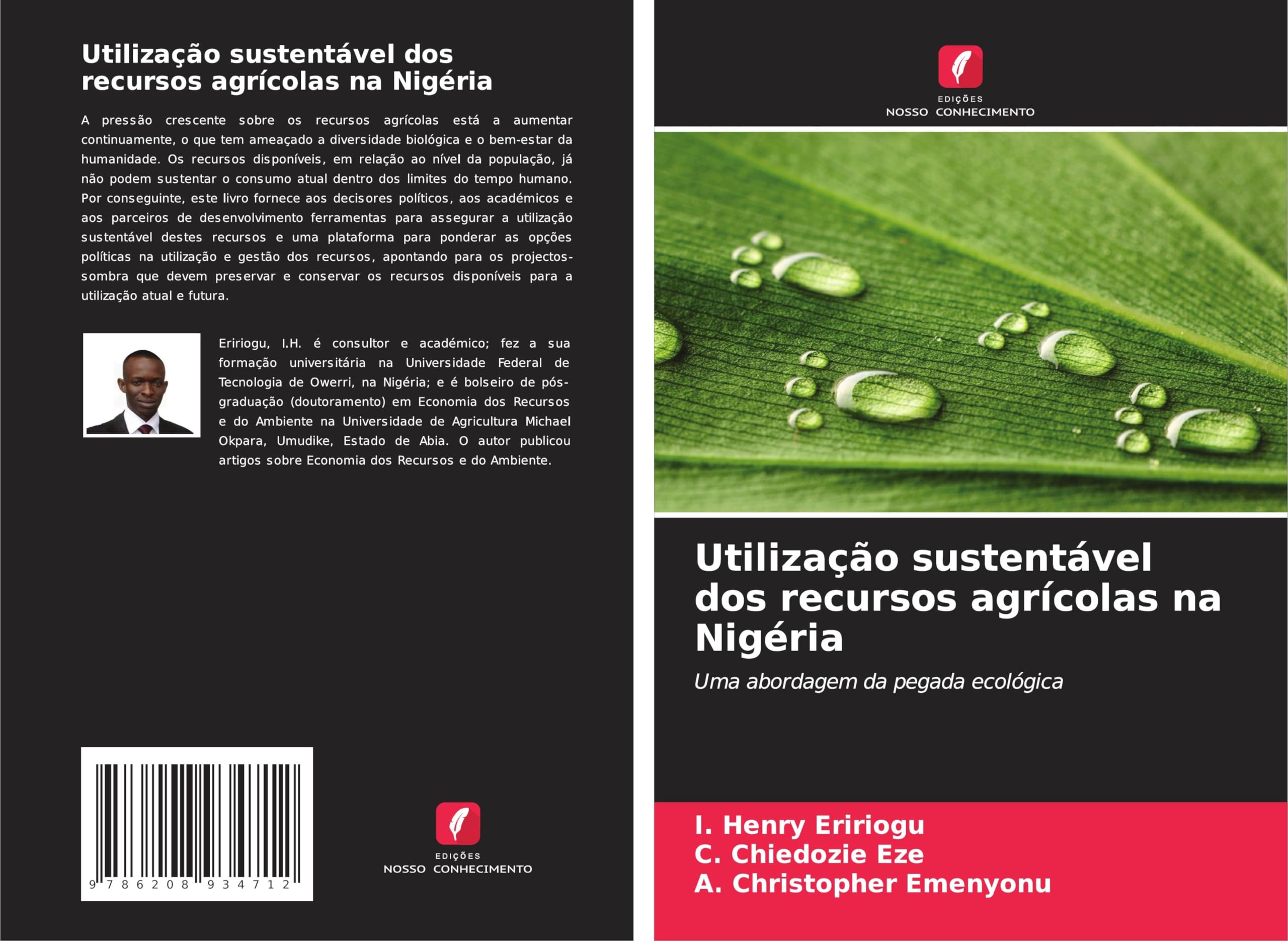 Utilização sustentável dos recursos agrícolas na Nigéria Natural Sciences