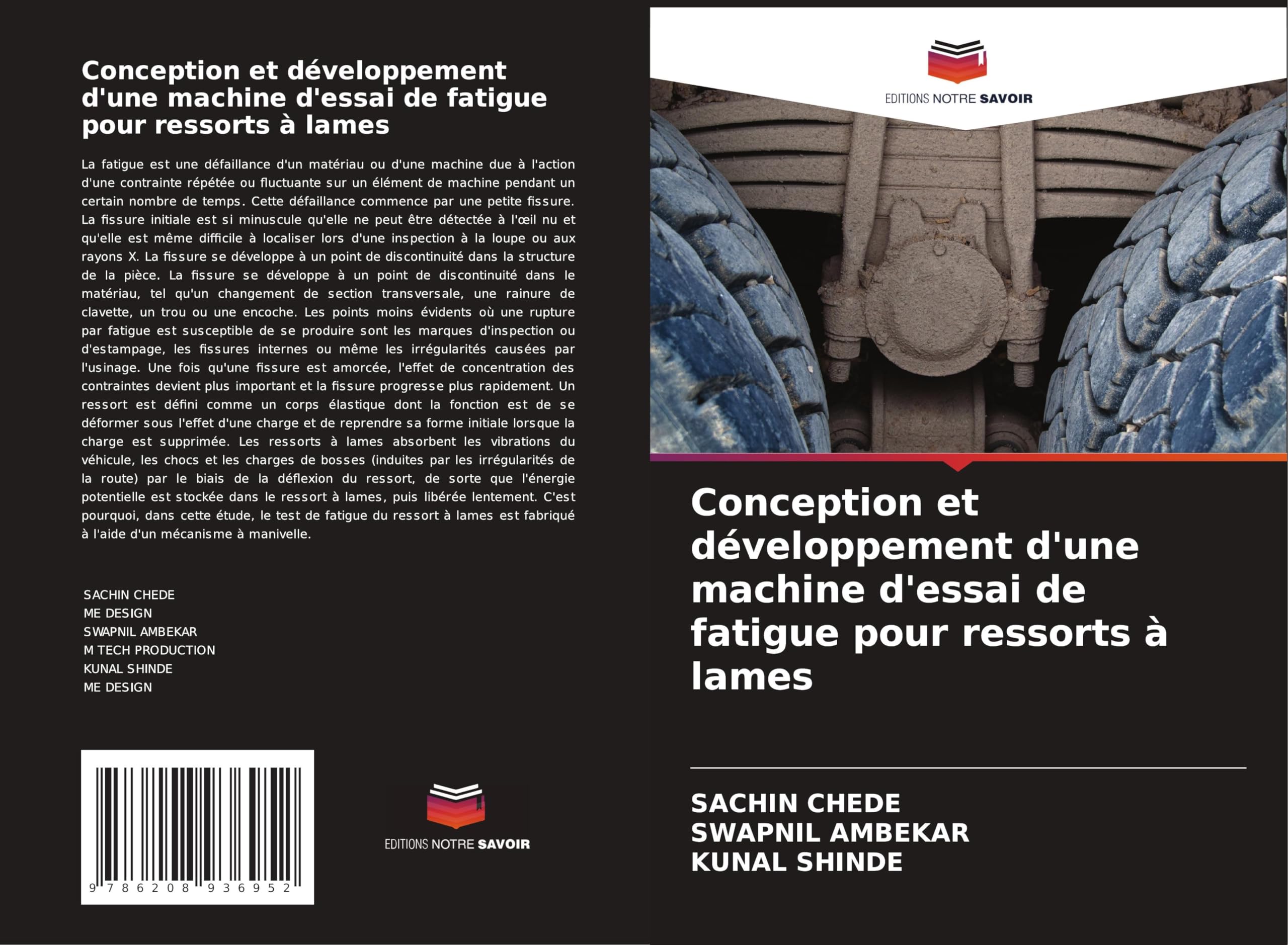Conception et développement d'une machine d'essai de fatigue pour ressorts à lames Business & Technology