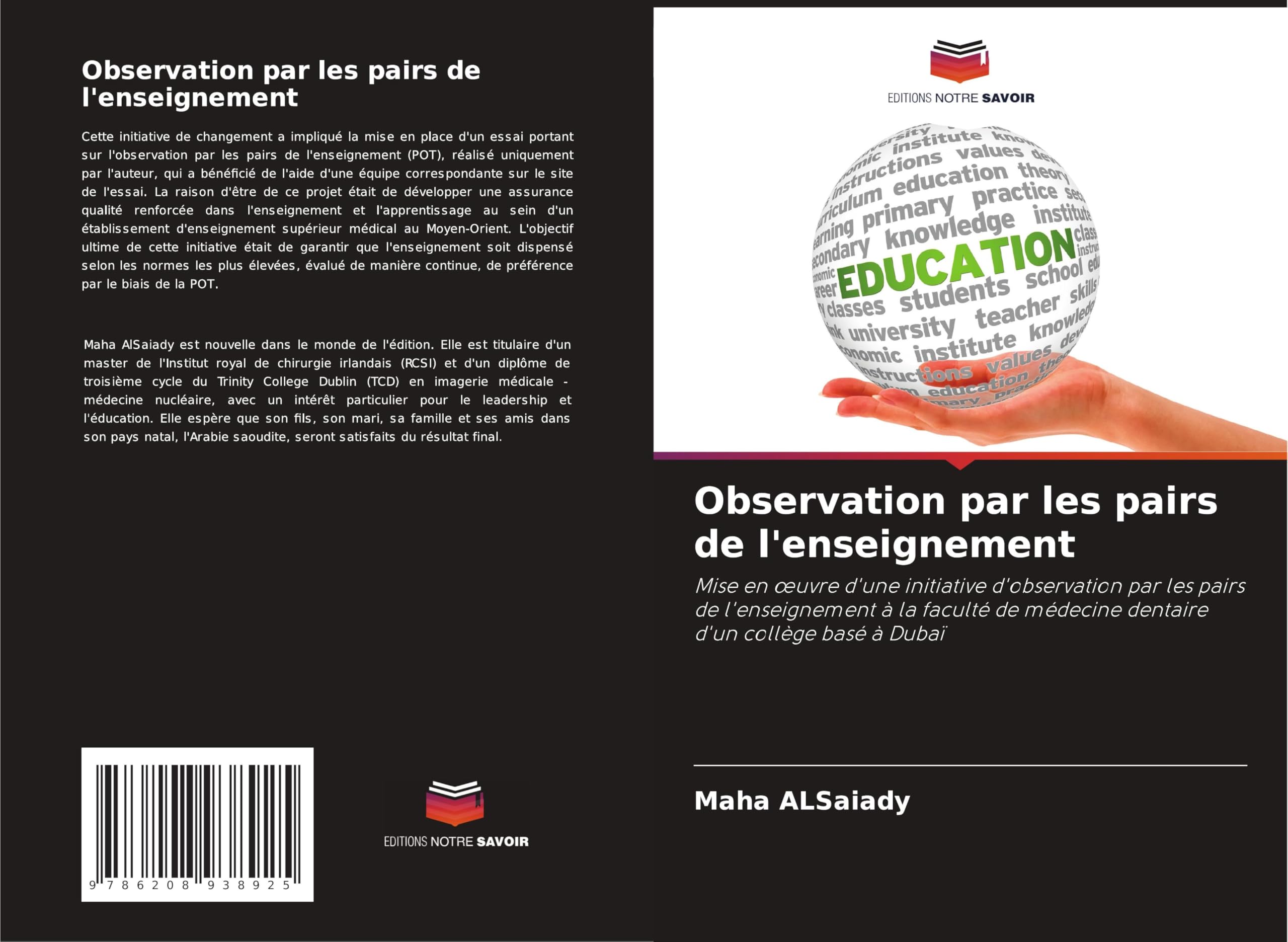 Observation par les pairs de l'enseignement Business, Finance & Career