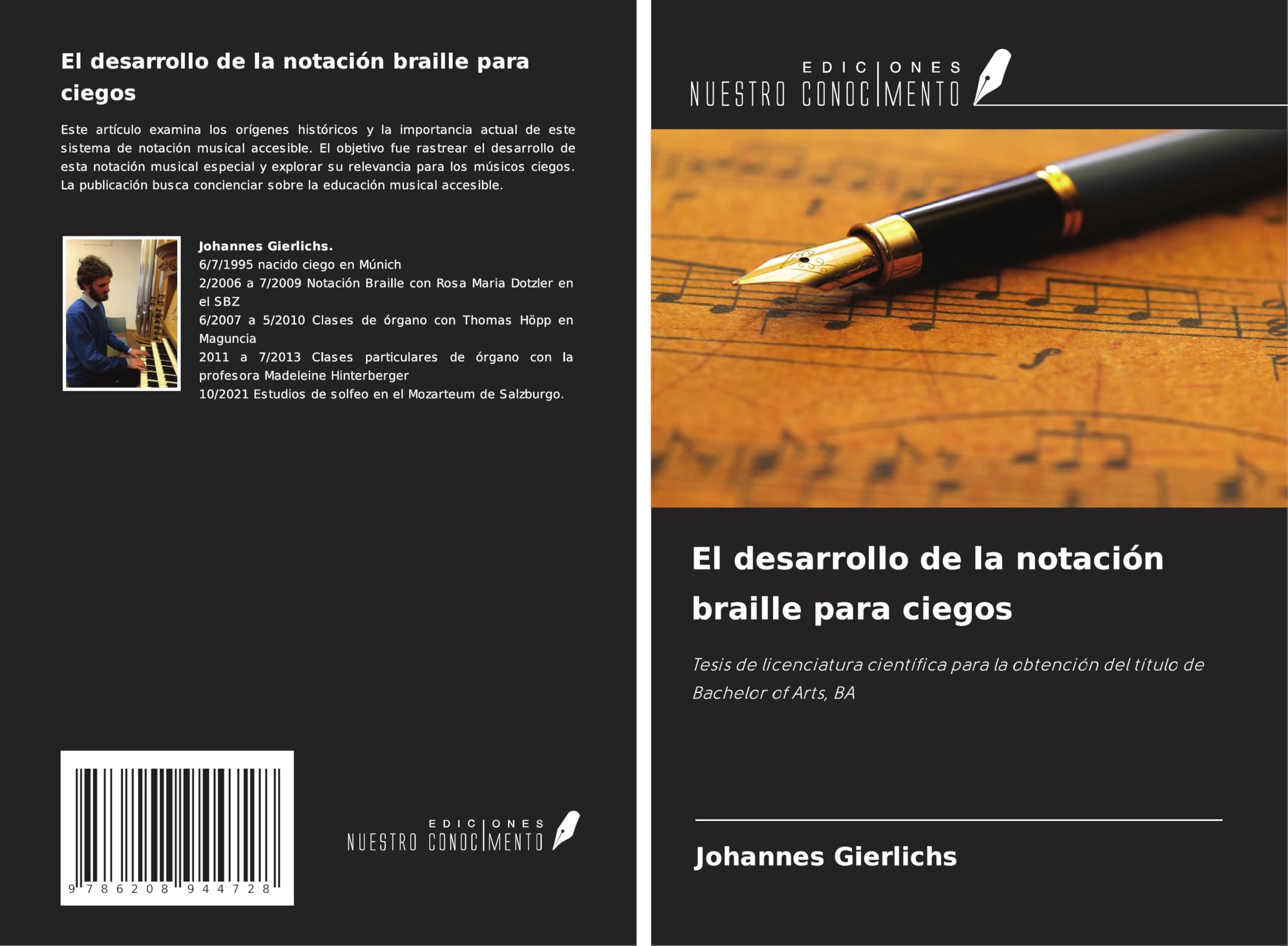 El desarrollo de la notación braille para ciegos Arts & Music