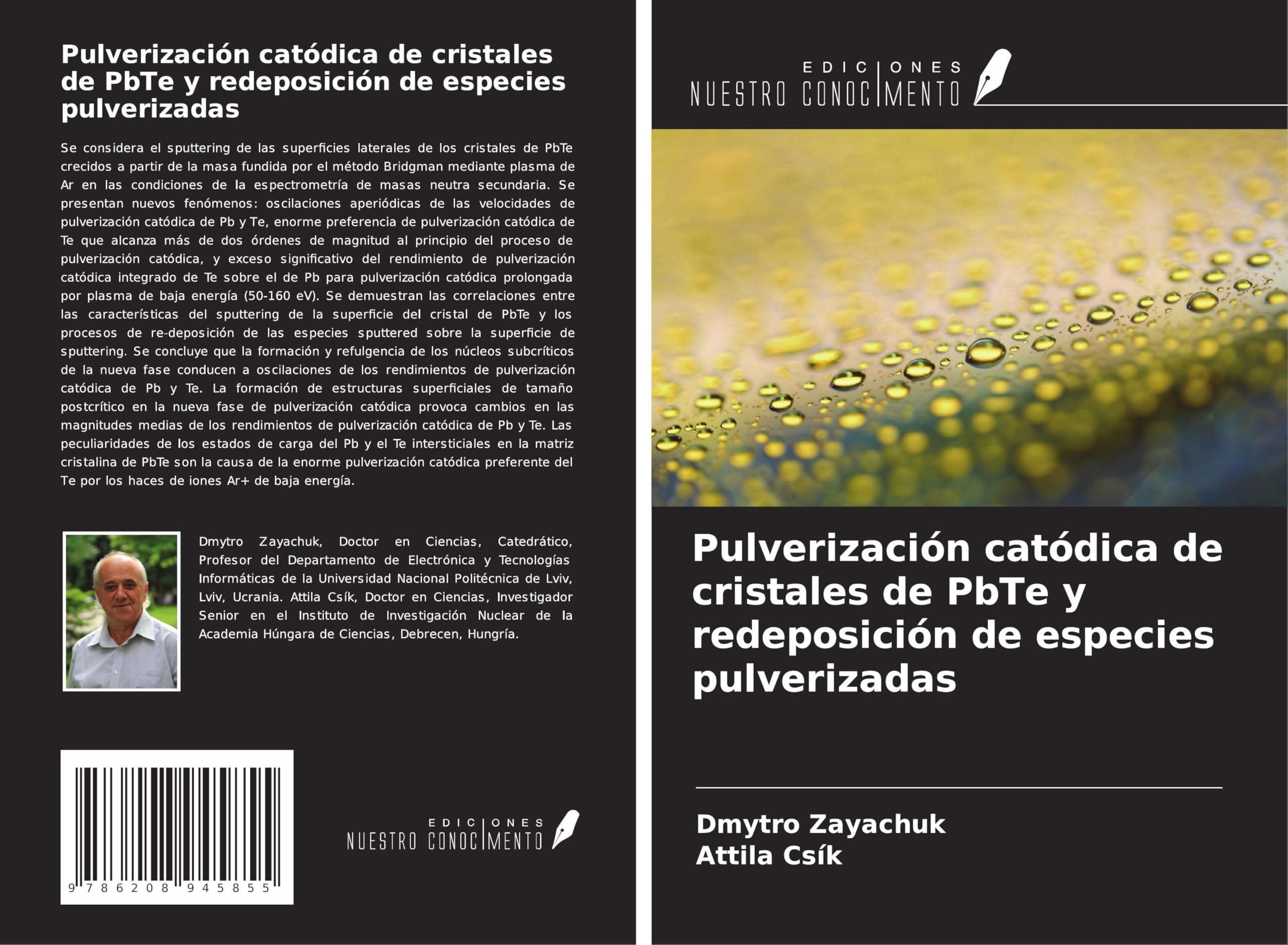 Pulverización catódica de cristales de PbTe y redeposición de especies pulverizadas Natural Sciences