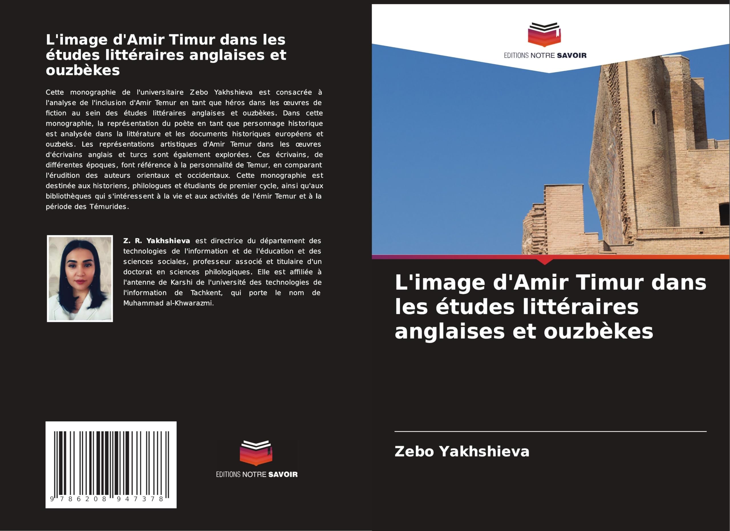 L'image d'Amir Timur dans les études littéraires anglaises et ouzbèkes Books