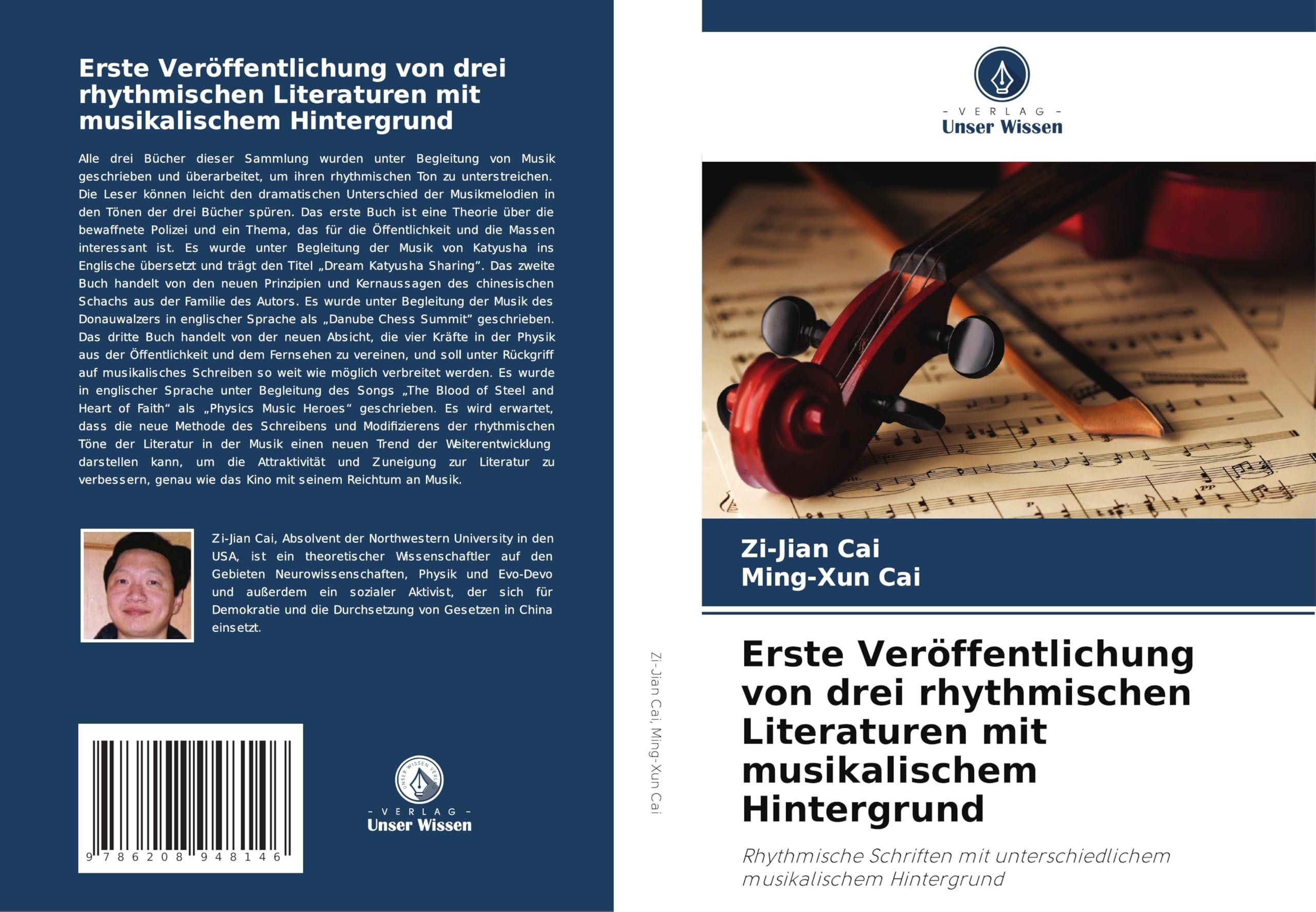 Erste Veröffentlichung von drei rhythmischen Literaturen mit musikalischem Hintergrund Books