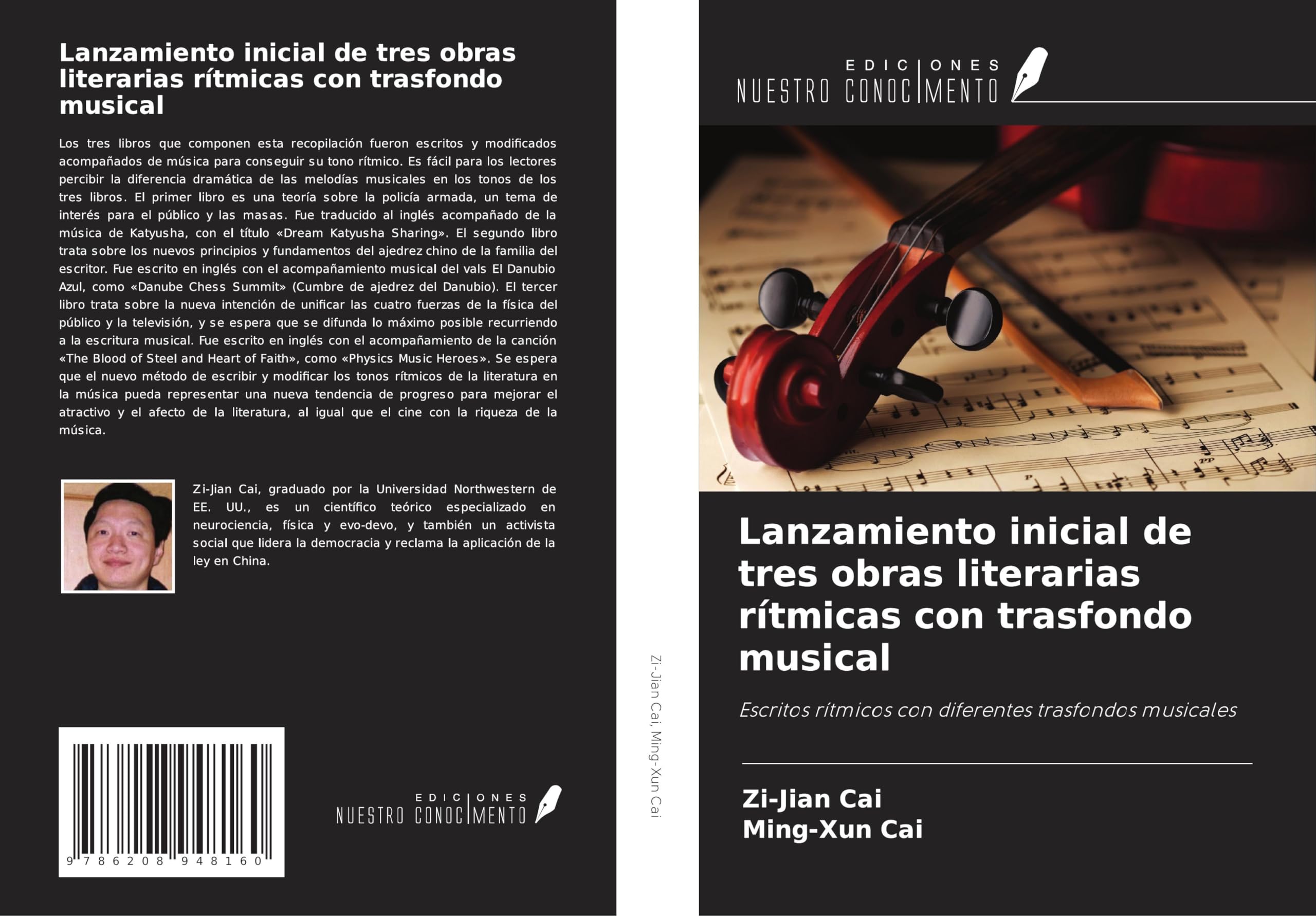 Lanzamiento inicial de tres obras literarias rítmicas con trasfondo musical Books