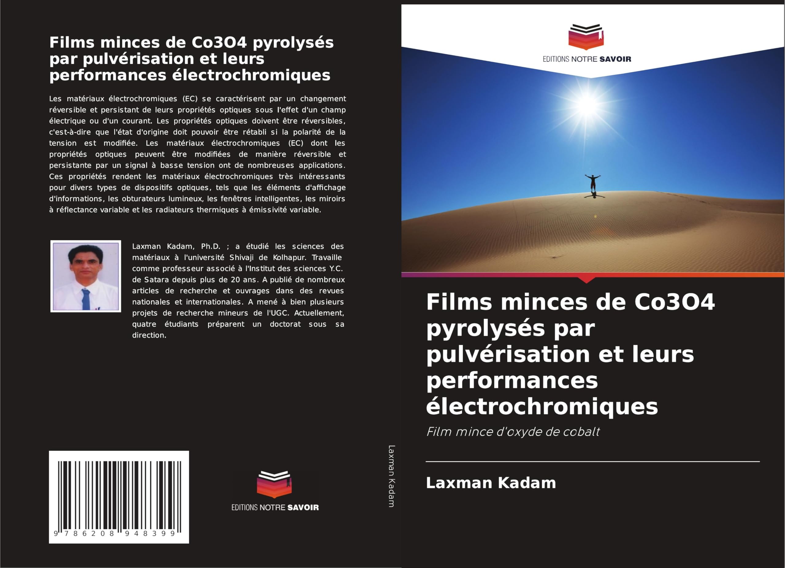 Films minces de Co3O4 pyrolysés par pulvérisation et leurs performances électrochromiques Natural Sciences