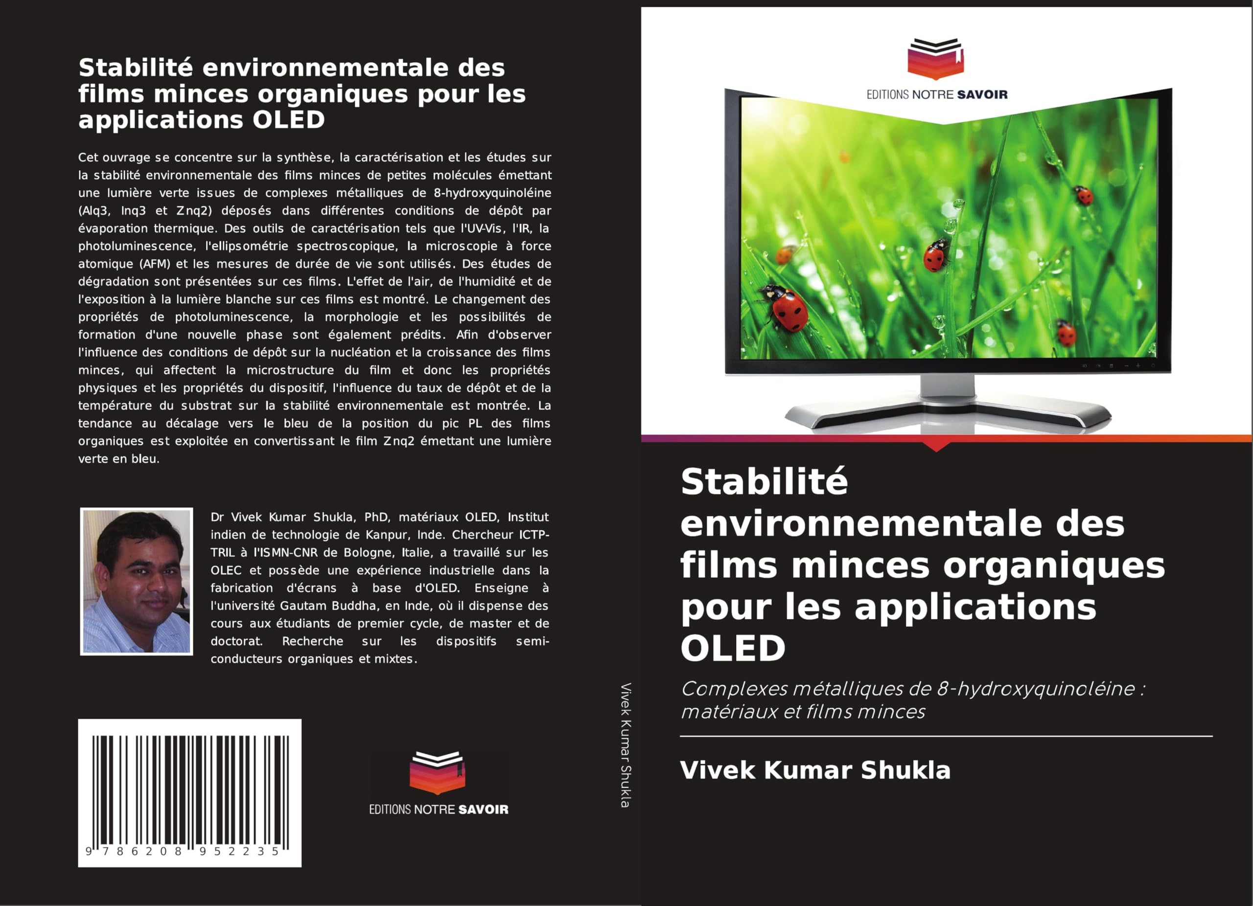 Stabilité environnementale des films minces organiques pour les applications OLED Natural Sciences