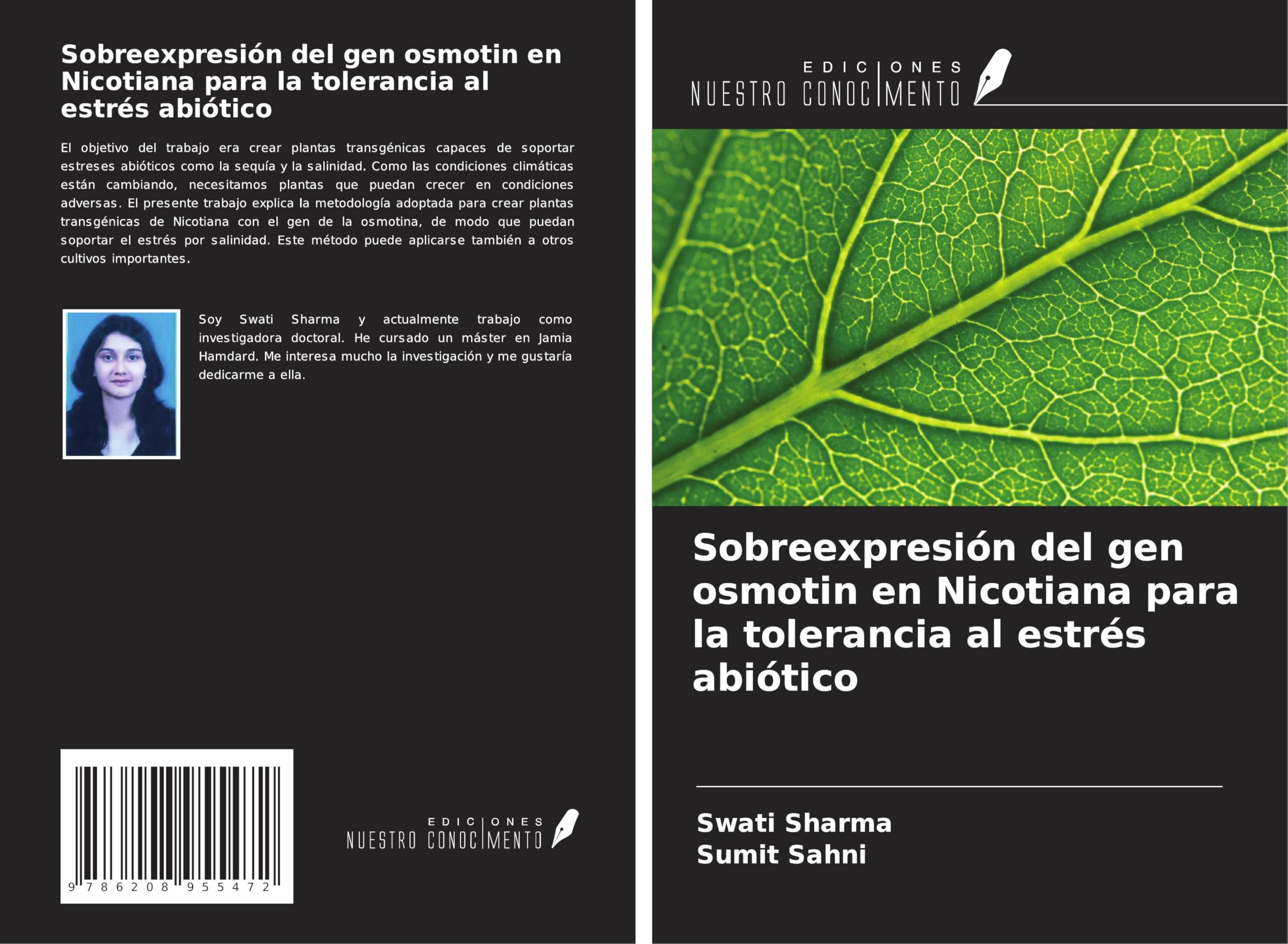Sobreexpresión del gen osmotin en Nicotiana para la tolerancia al estrés abiótico Natural Sciences