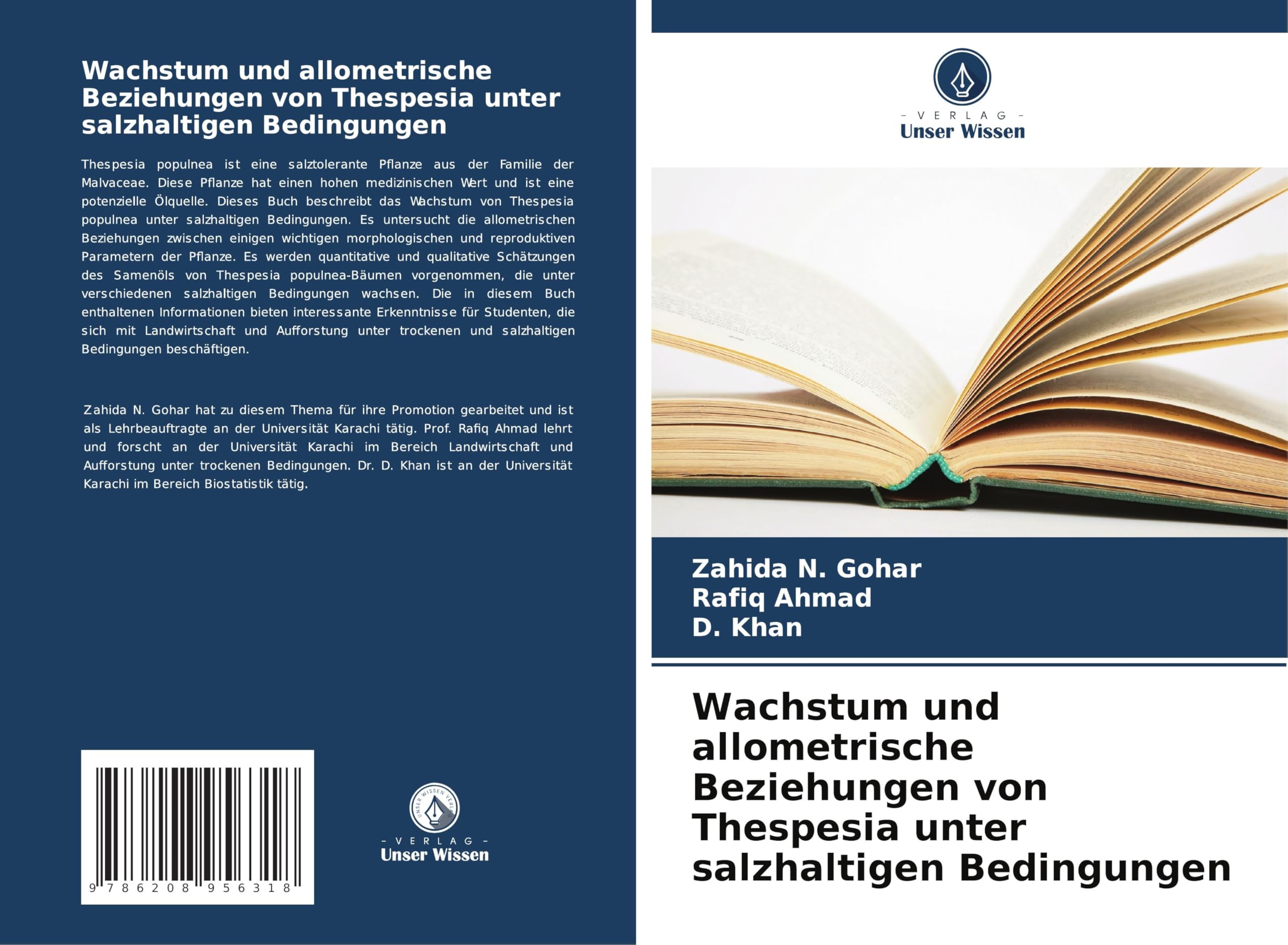 Wachstum und allometrische Beziehungen von Thespesia unter salzhaltigen Bedingungen Natural Sciences