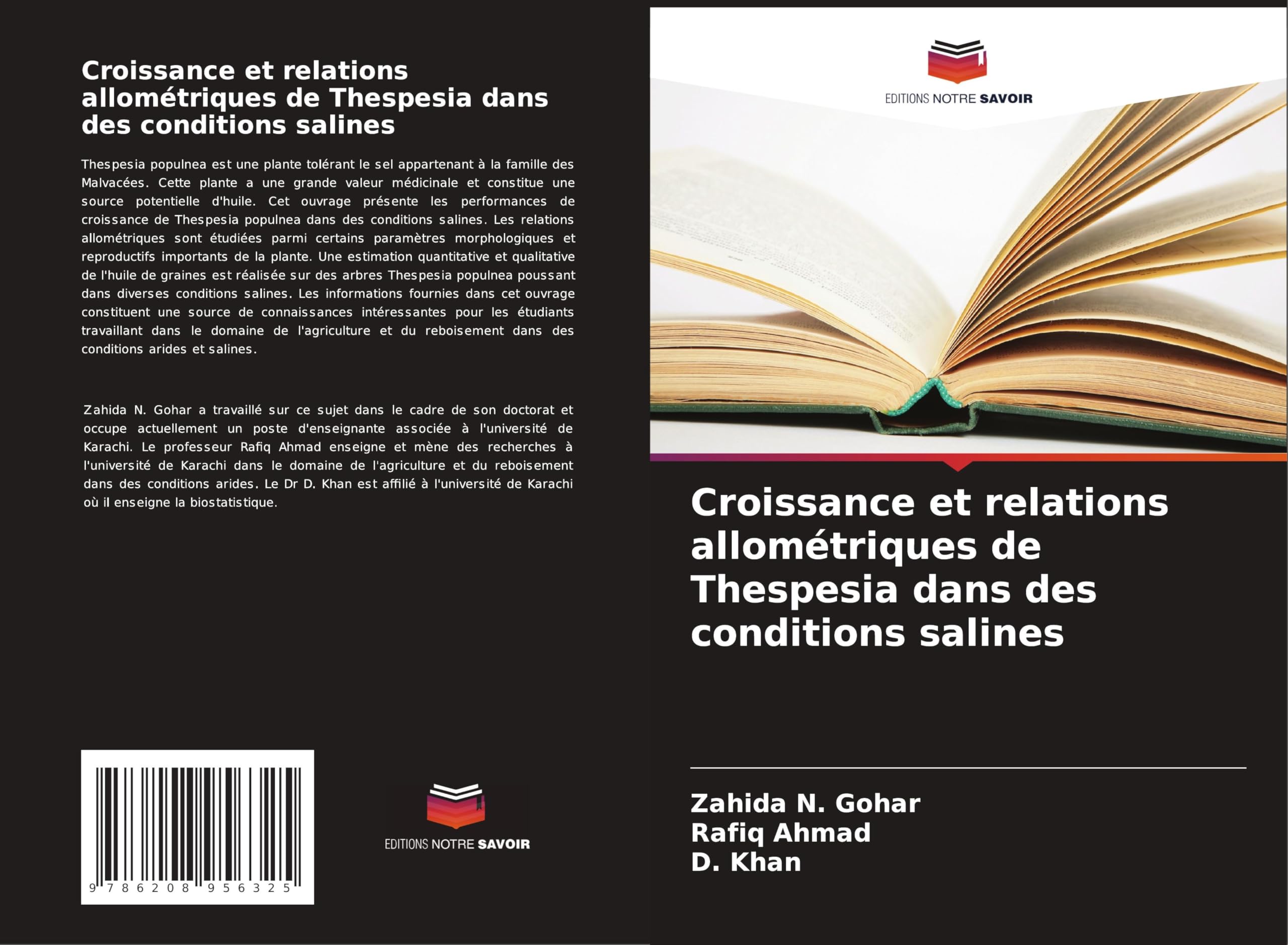 Croissance et relations allométriques de Thespesia dans des conditions salines Natural Sciences