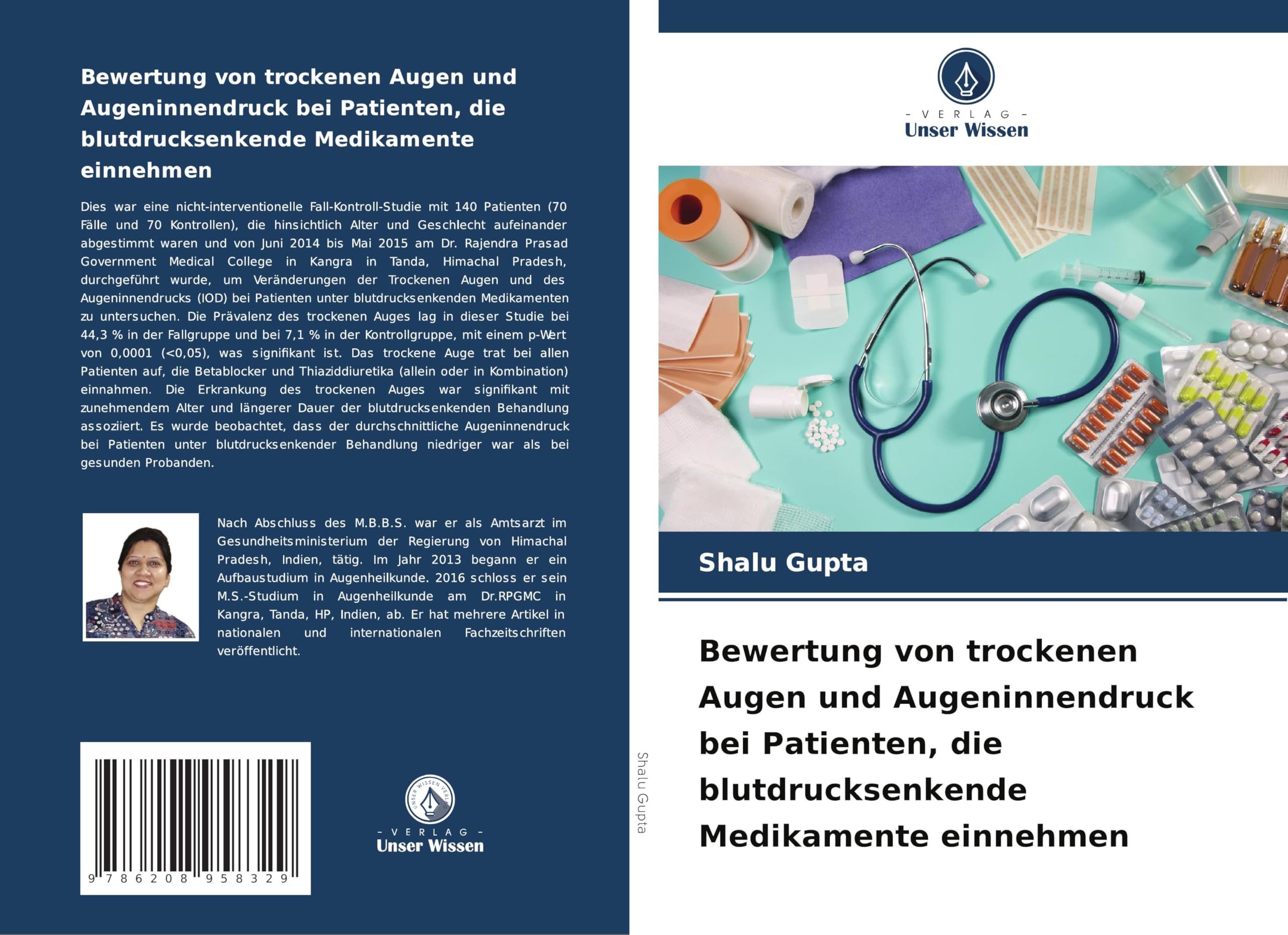 Bewertung von trockenen Augen und Augeninnendruck bei Patienten, die blutdrucksenkende Medikamente einnehmen Medicine