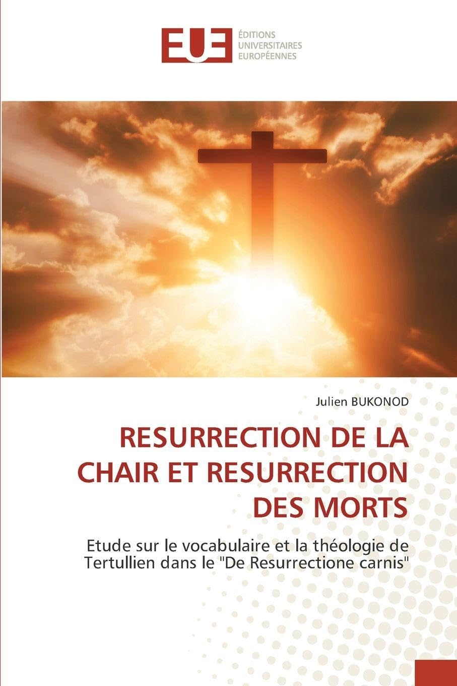 RESURRECTION DE LA CHAIR ET RESURRECTION DES MORTS: Etude sur le vocabulaire et la théologie de Tertullien dans le "De Resurrectione carnis".DE Religion & Esotericism