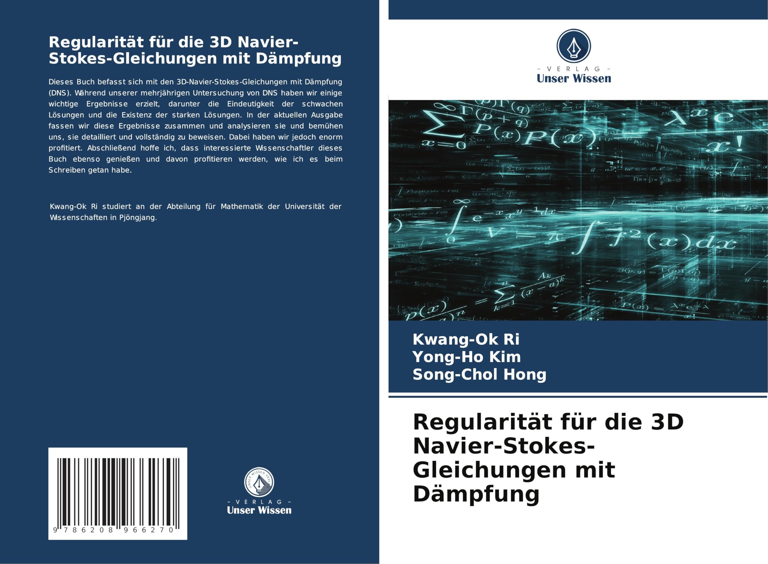 Regularität für die 3D Navier-Stokes-Gleichungen mit Dämpfung Mathematics