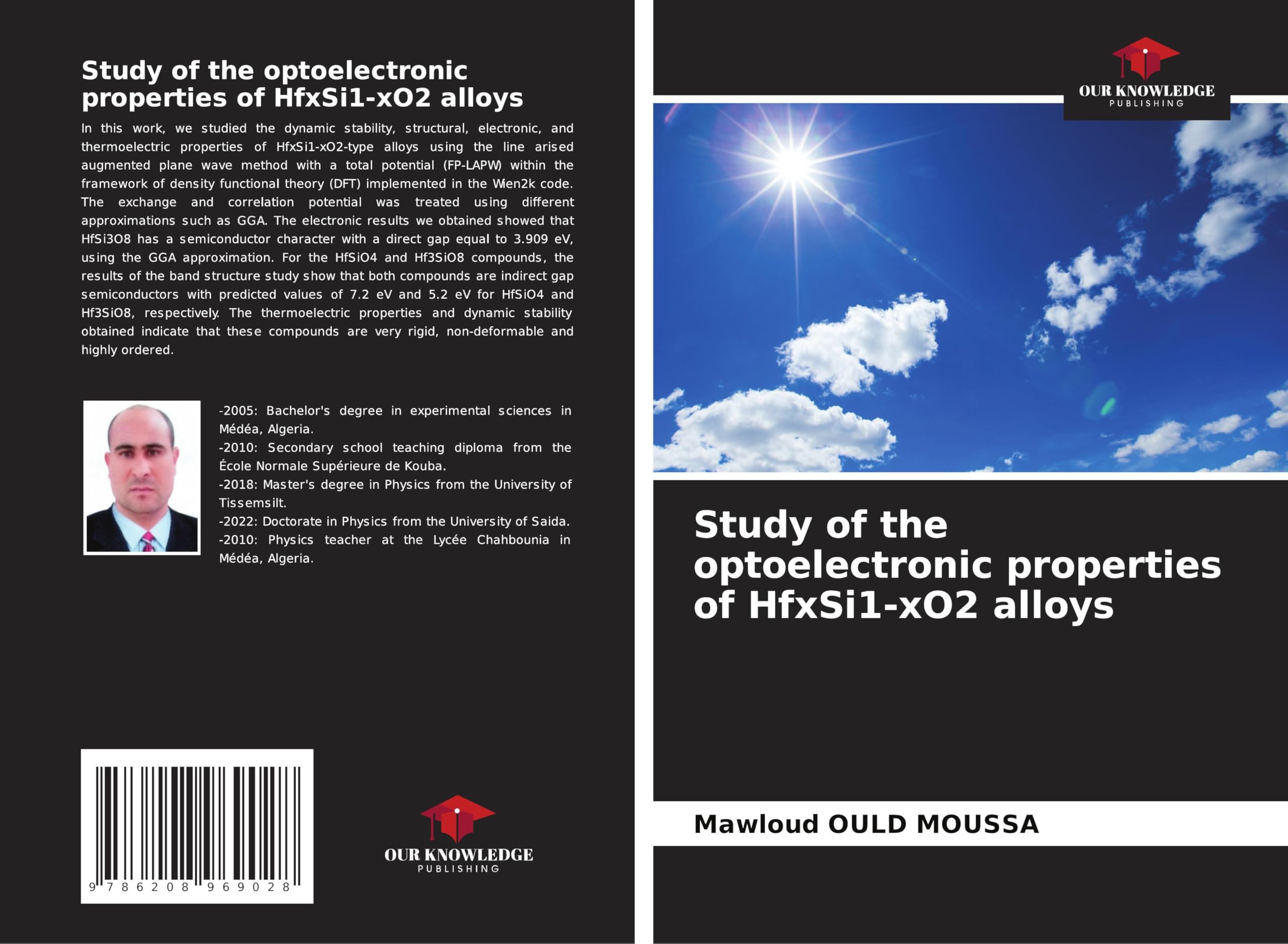 Study of the optoelectronic properties of HfxSi1-xO2 alloys Law