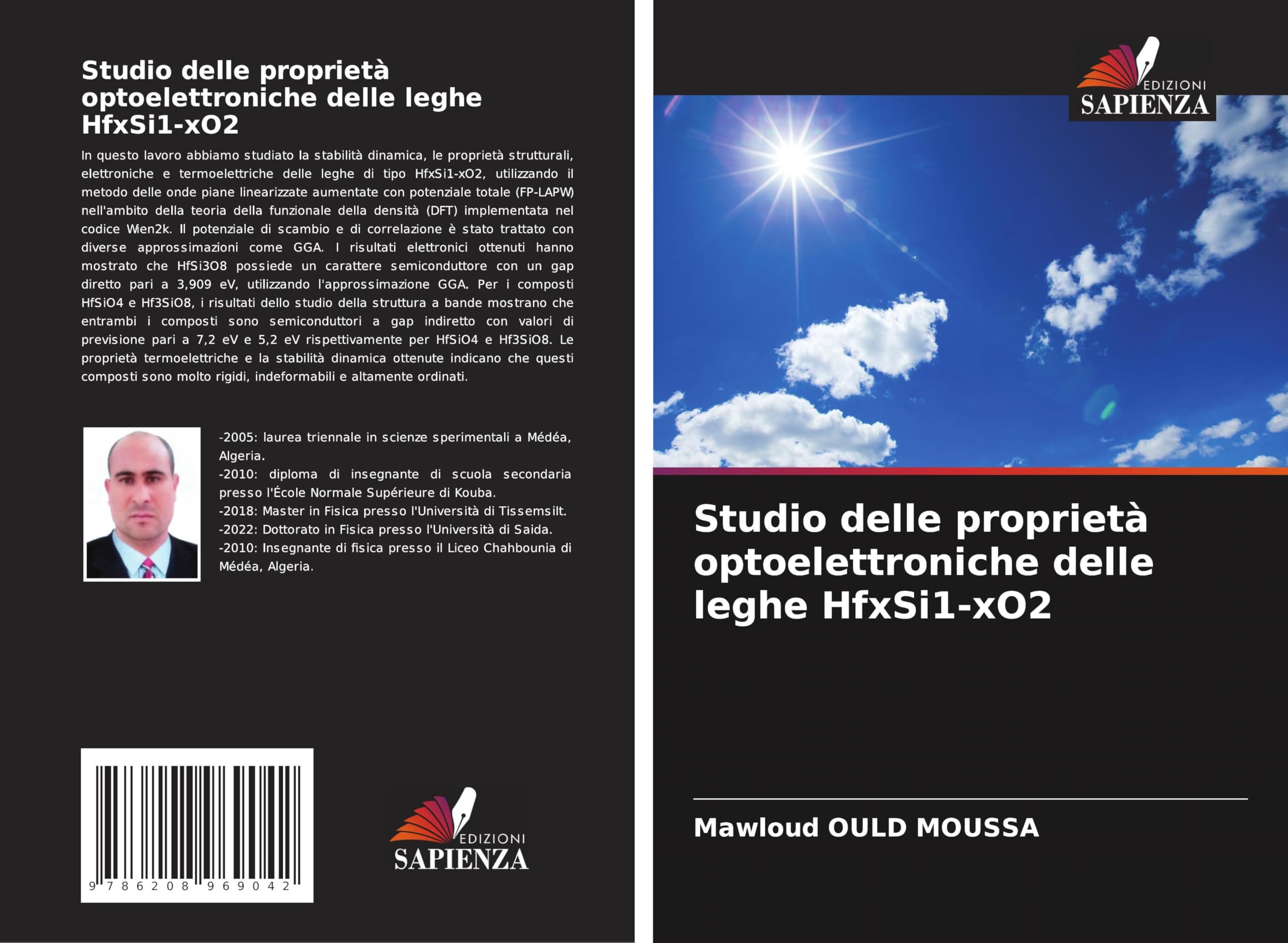 Studio delle proprietà optoelettroniche delle leghe HfxSi1-xO2 Law